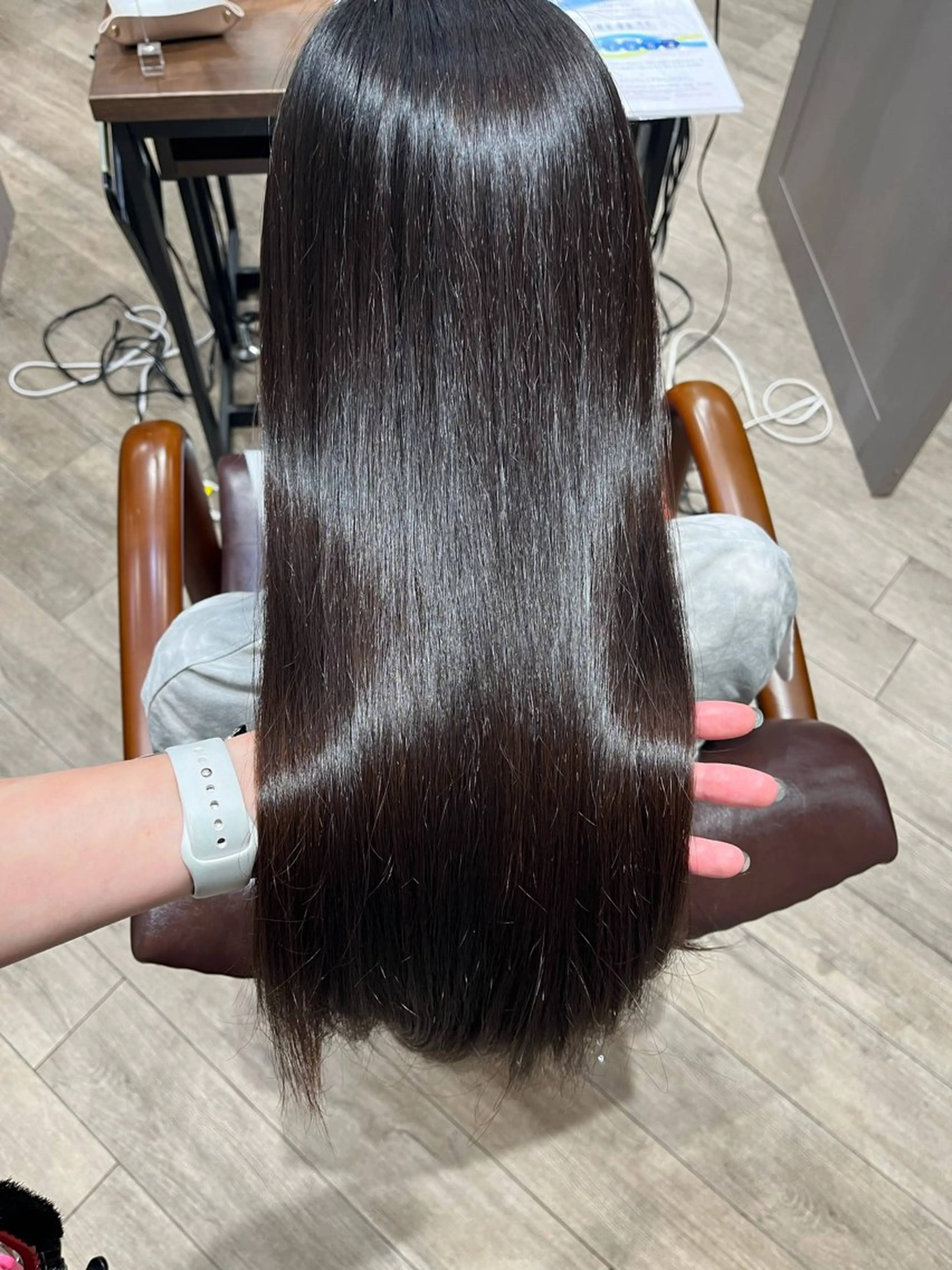 ロング 縮毛矯正 カット 縮毛矯正 トリートメント 🫧ぷる艶カラー🫧 Yuubi🦩のヘアスタイル