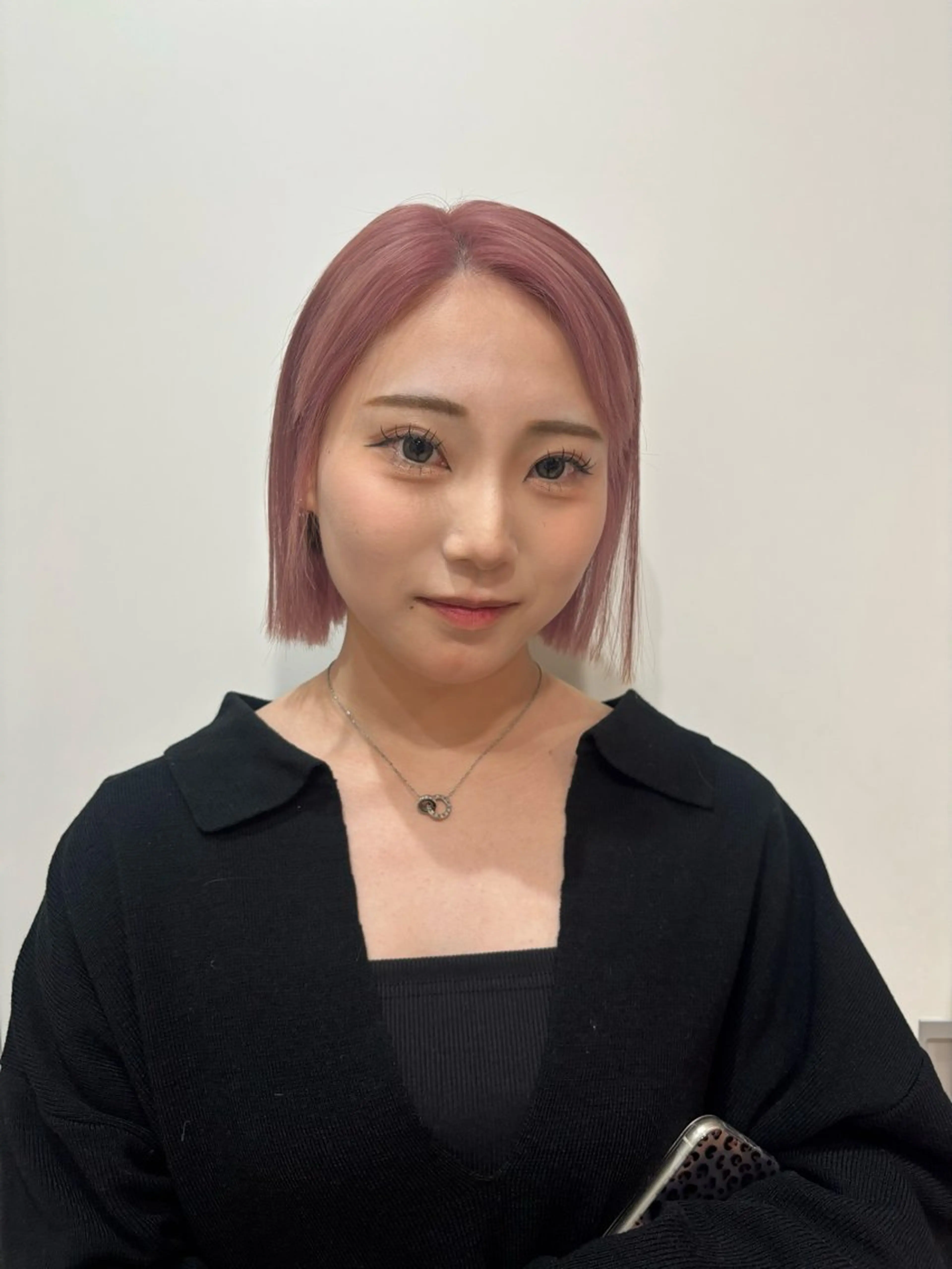 ショート カラー 黒髪 卒業式のヘアスタイル 透明感/ダブル カラー🧸こころのヘアスタイル