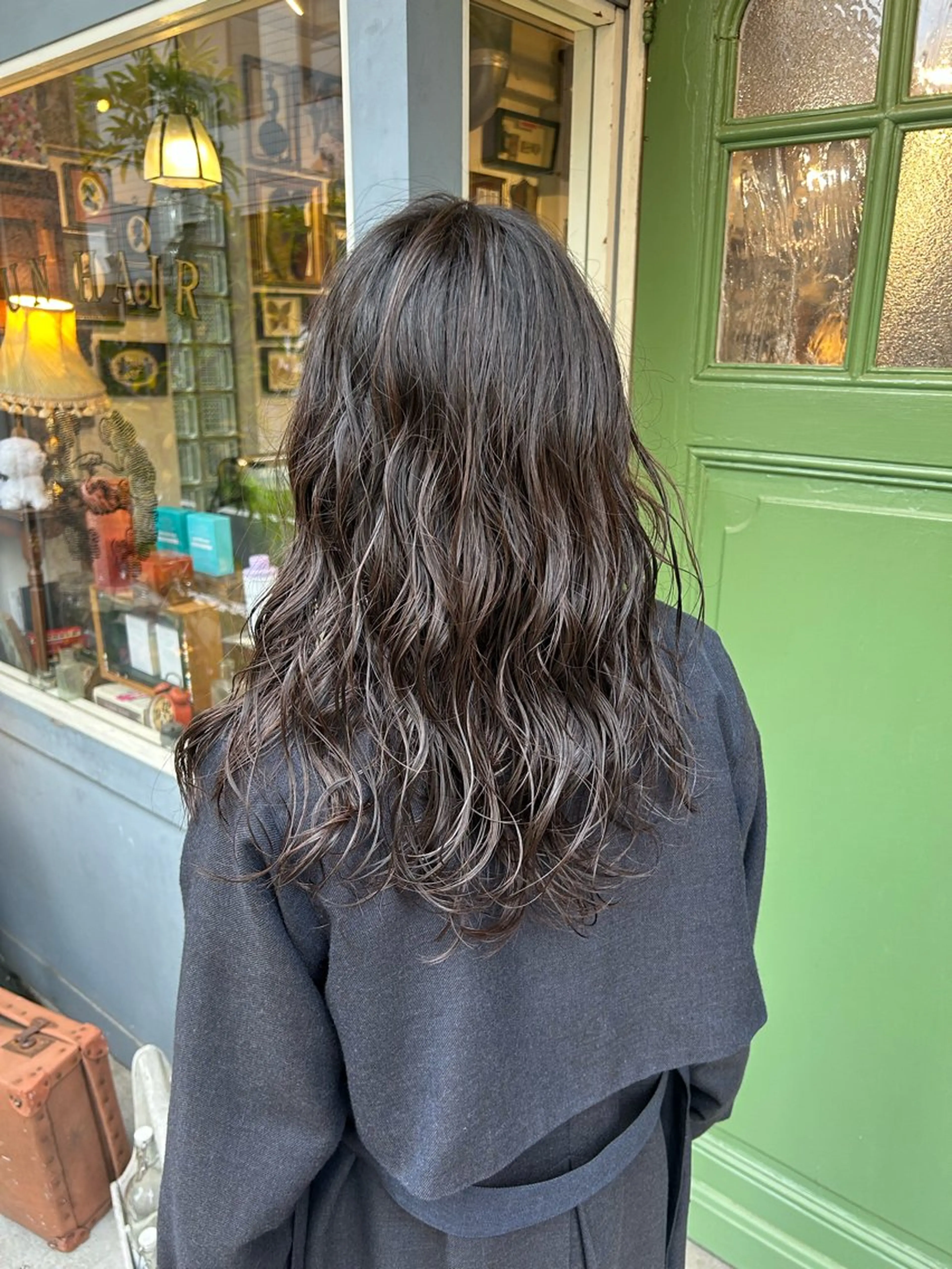 ロング パーマ カット パーマ ヘッドスパ 清水千優/パーマ/透 明感カラー/メンズのヘアスタイル