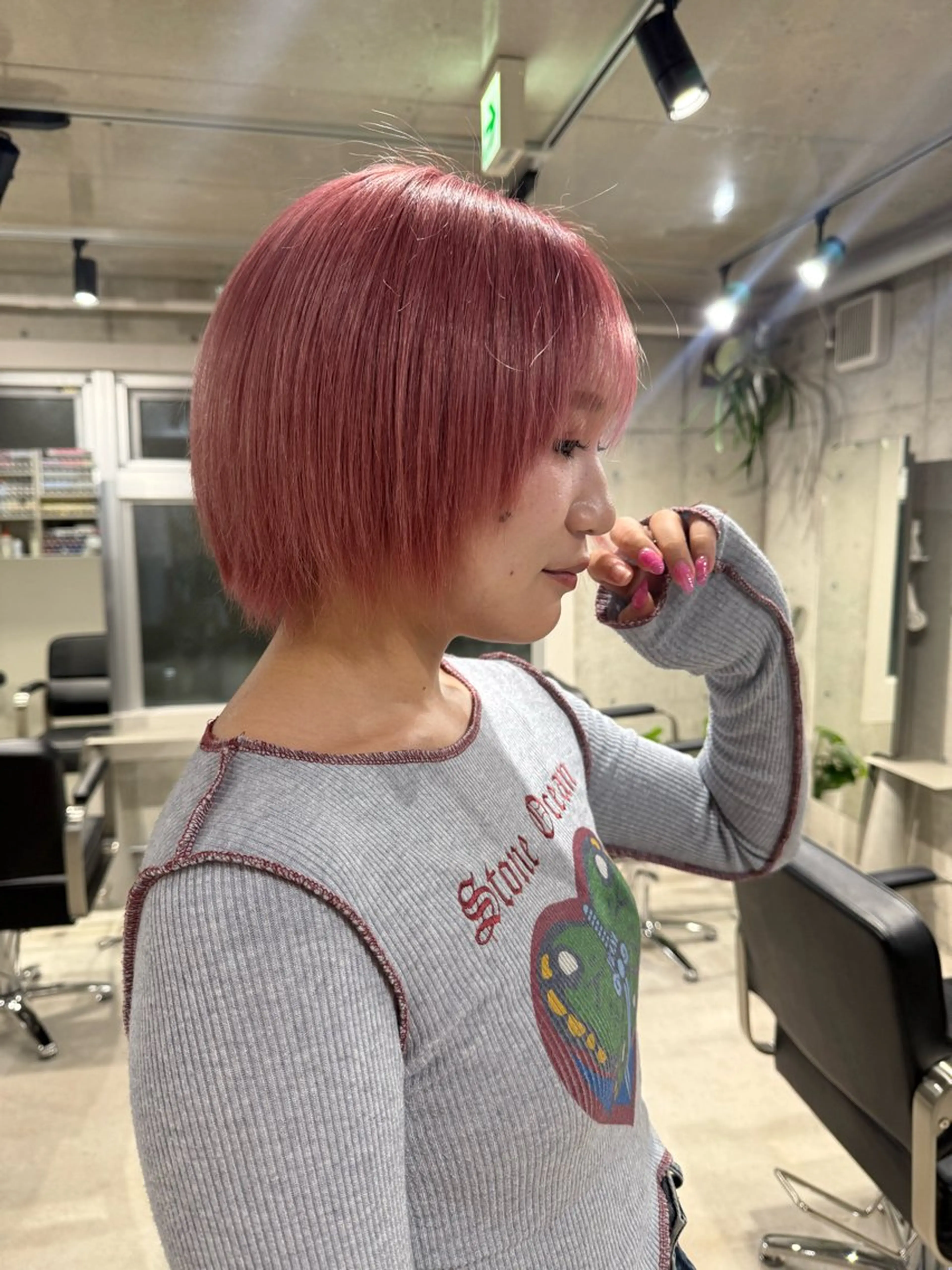 ショート カラー ブリーチ ii所属・縮毛矯正 /新宿【あまね】のヘアスタイル