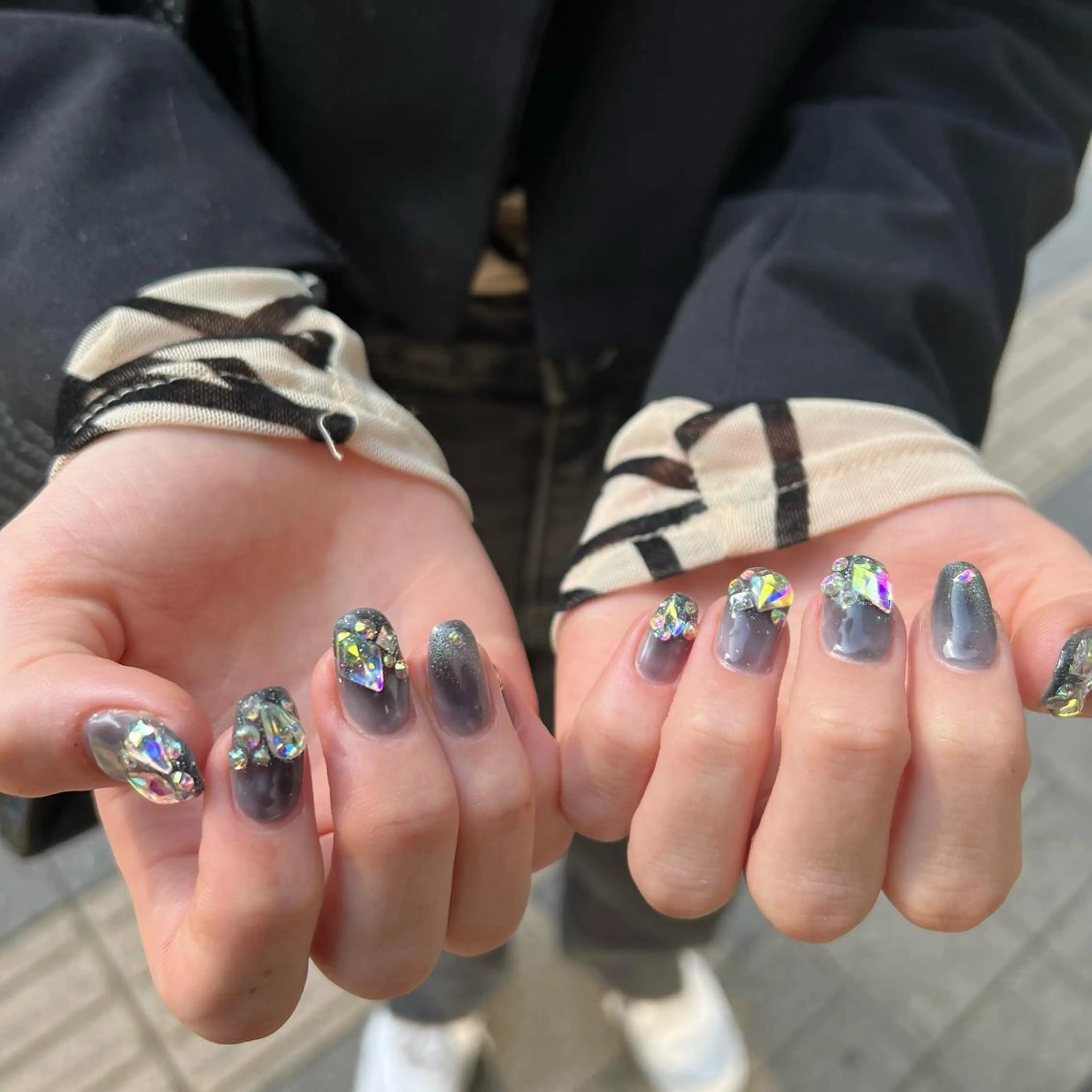 ネイル ハンドネイル 韓国🩶Y2Kネイル 💫くれはのネイルデザイン