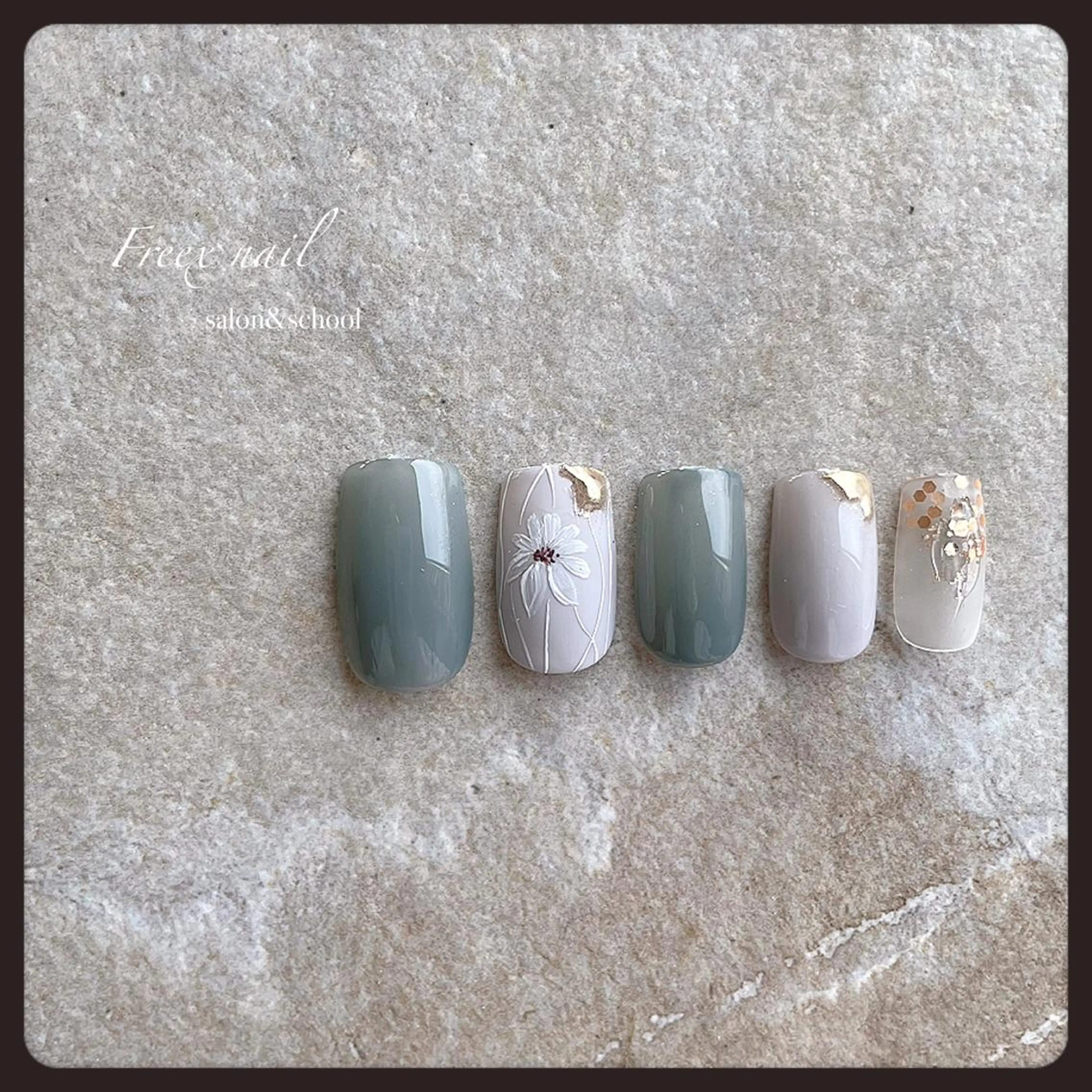 ネイル フラワーネイル ハンドネイル ハンドケア Freex nail所属・freex nail /ニュアンス/個性派のネイルデザイン