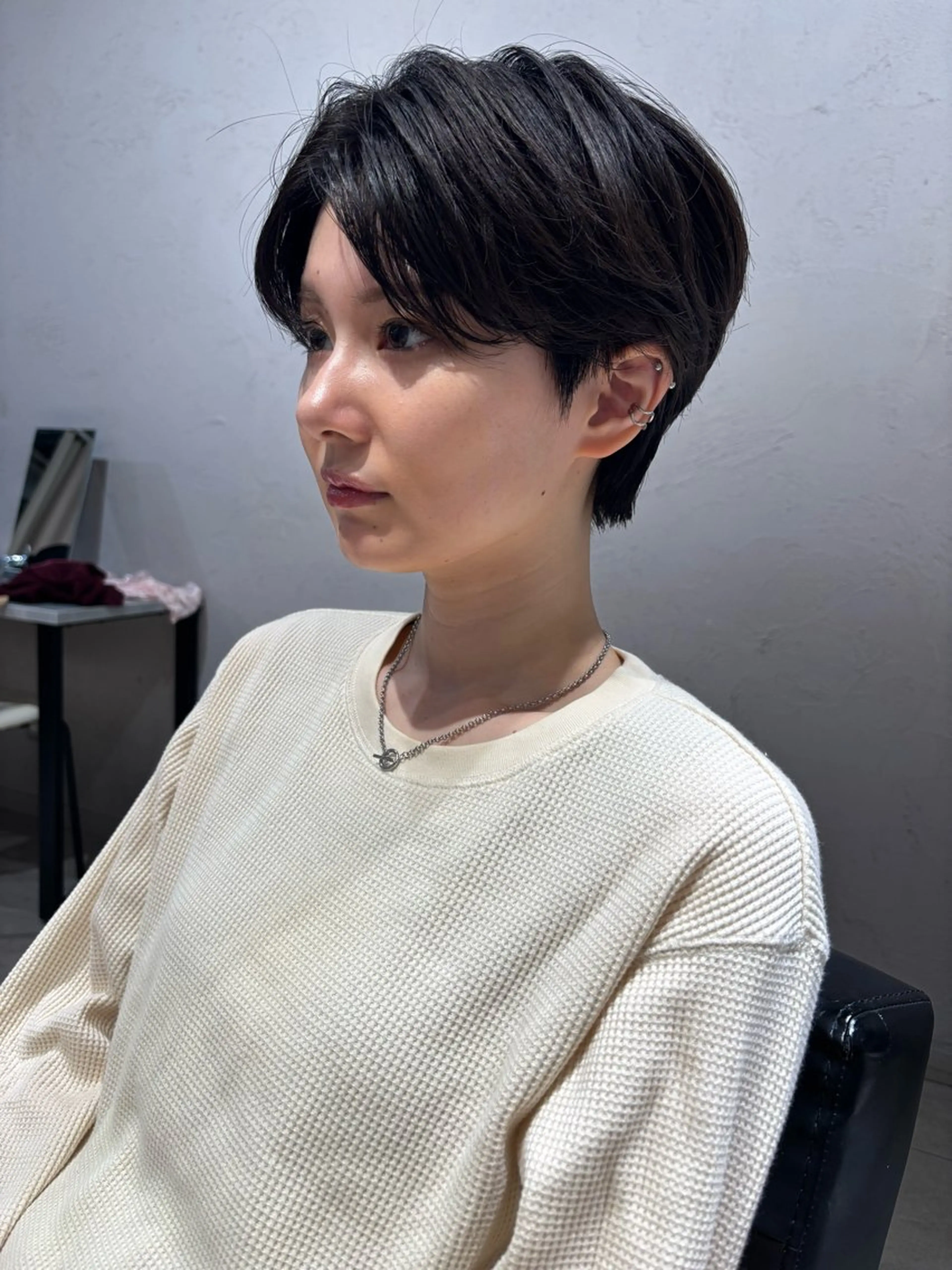 ショート カラー Un ami  shibuya所属・Mon/ショート/パ ーマのヘアスタイル