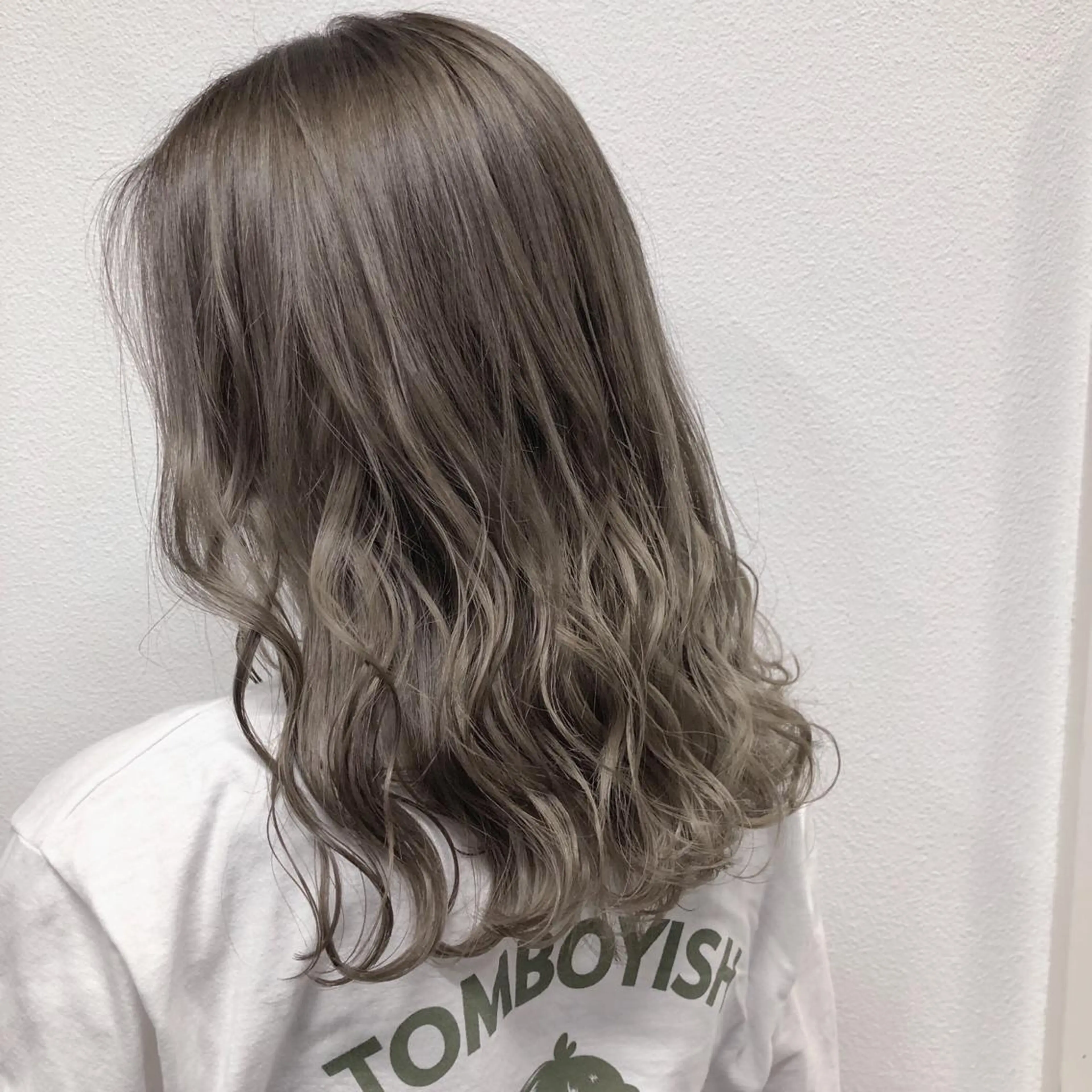 セミロング カラー ヘアアレンジ ベージュカラー カット ヘアカラー トリートメント GiseL天神カラー 髪質改善/ブリーチのヘアスタイル