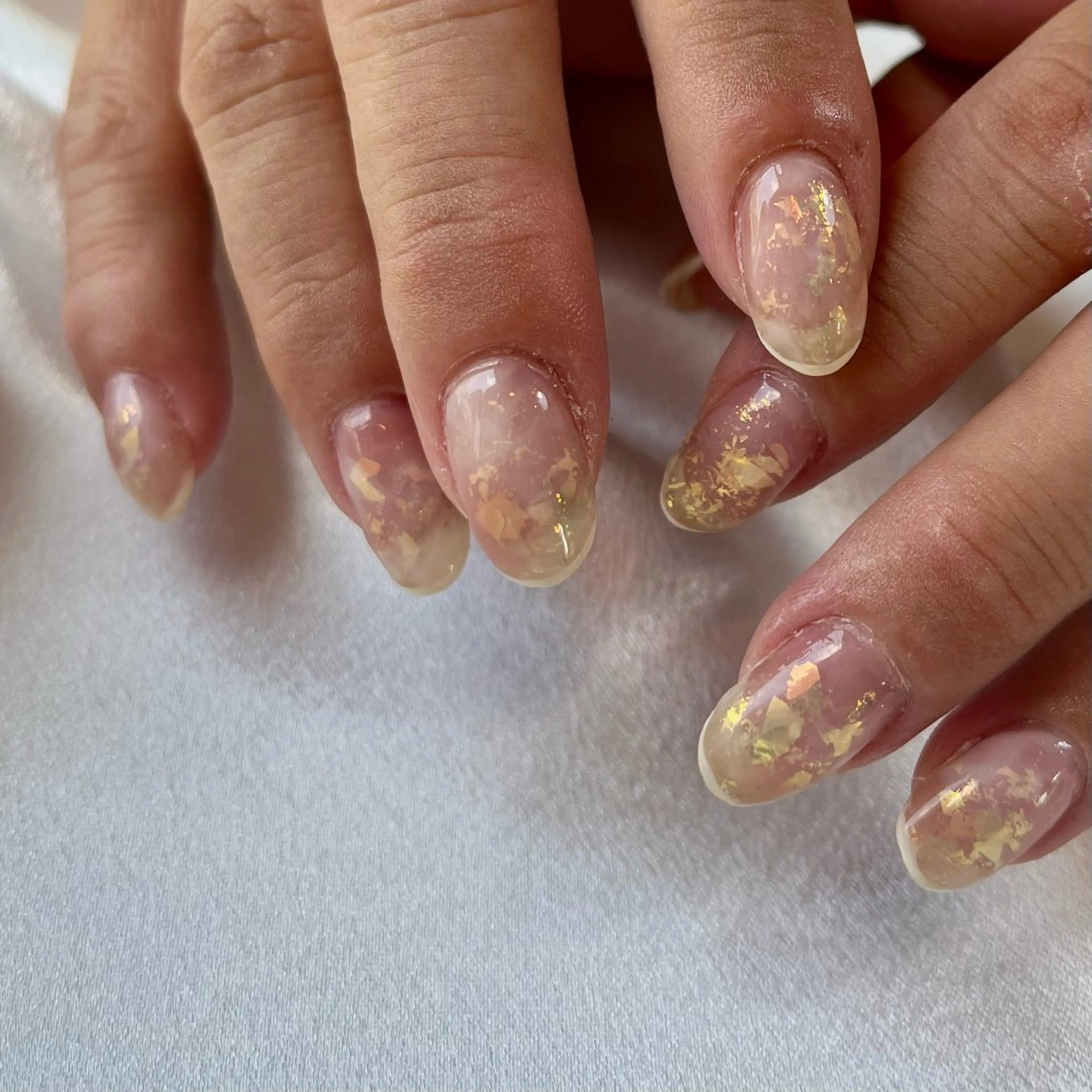 ネイル オーロラネイル ハンドネイル nail room Hotori.のネイルデザイン