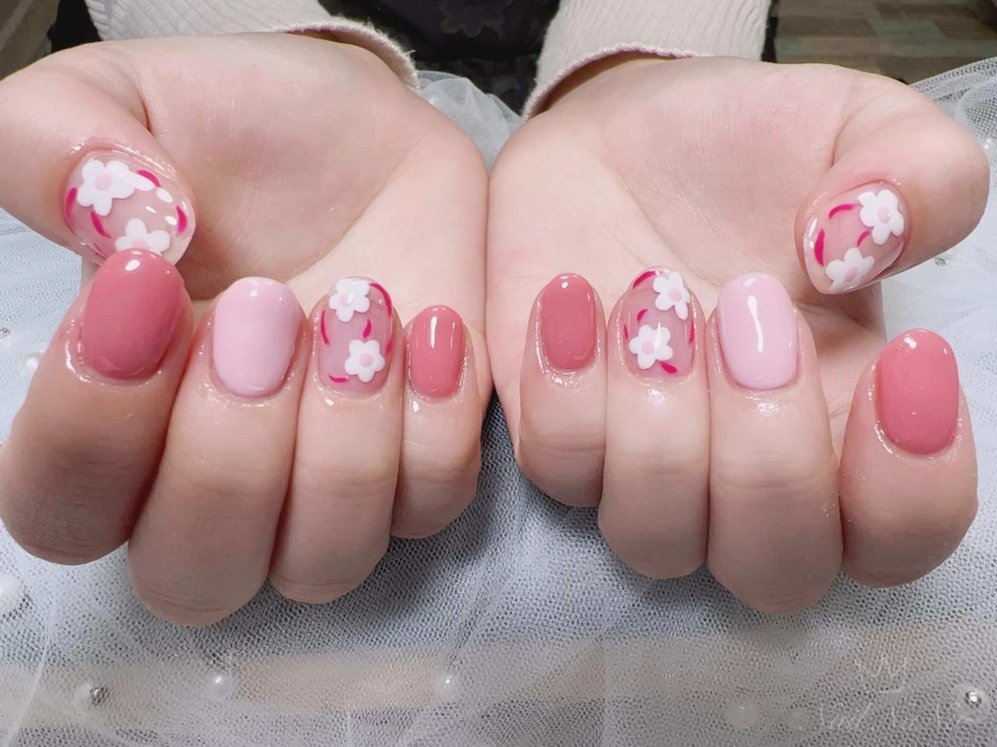 ショート カラー ネイル ハンドネイル Nail NaNaのネイルデザイン