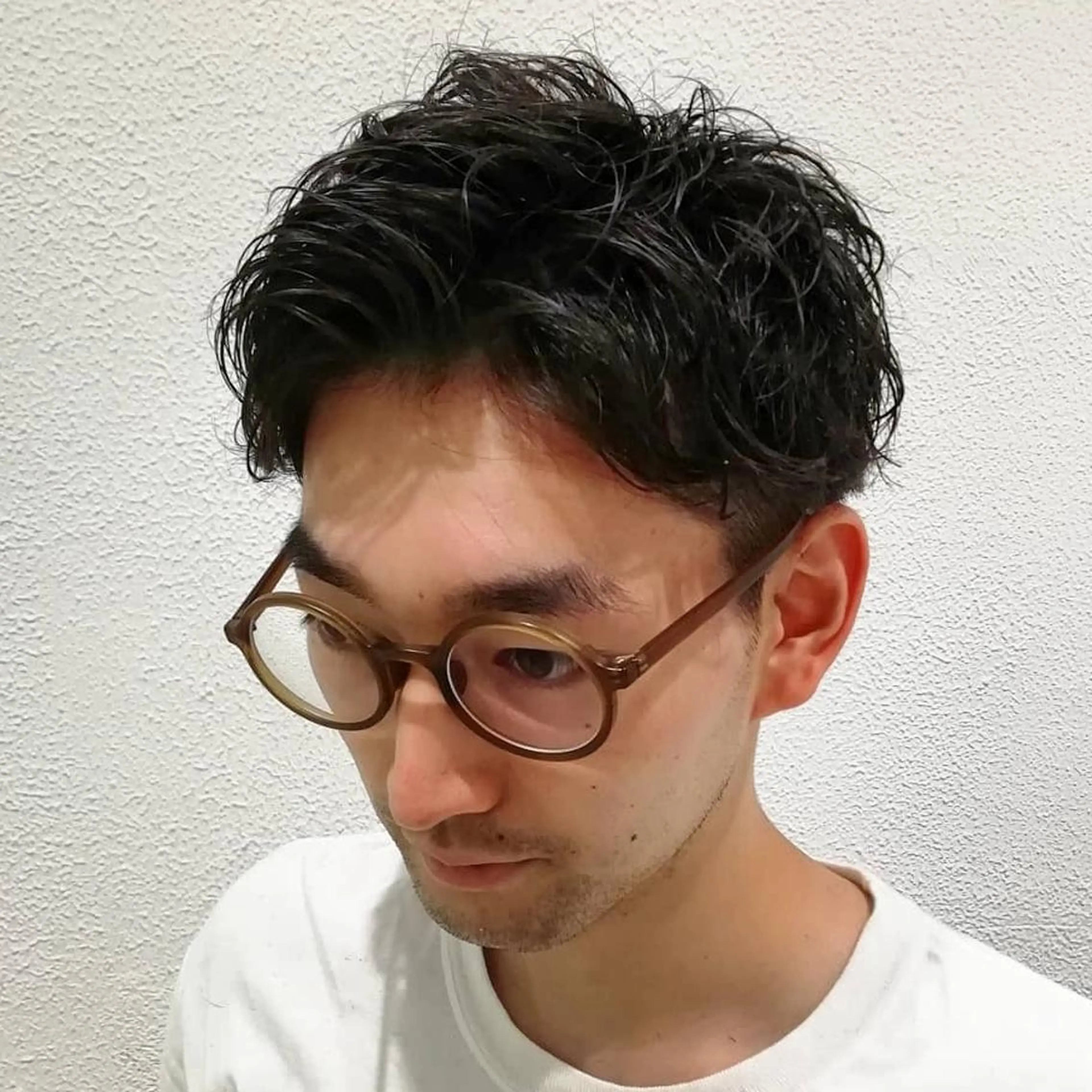 メンズ パーマ ショート Ash 店長 木村 和人のヘアスタイル