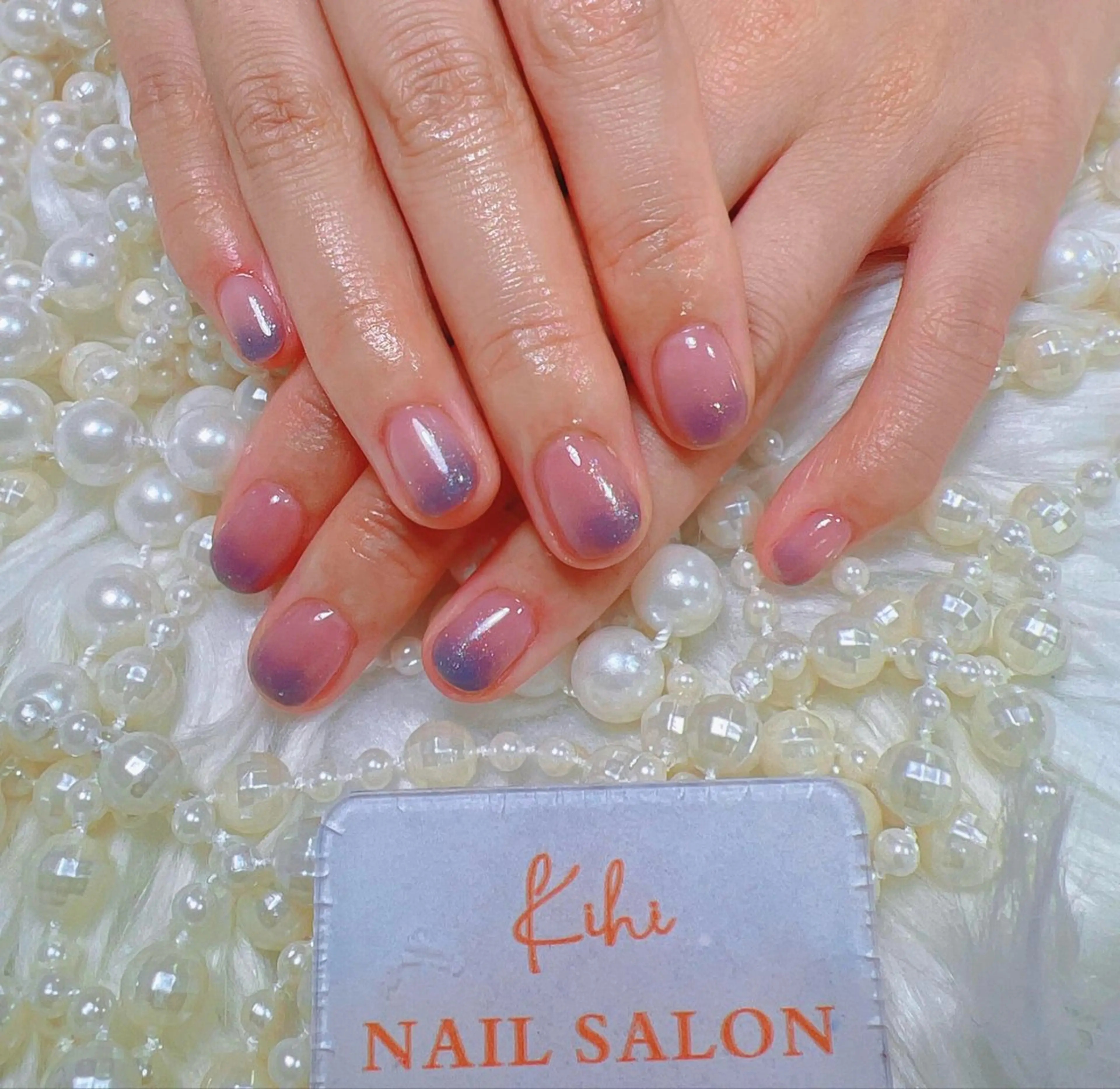 ネイル アートネイル フレンチネイル ジェルネイル グラデーション 韓国ネイル ハンドネイル 💕鈴木ユリ パラジェル/オフ無料のネイルデザイン