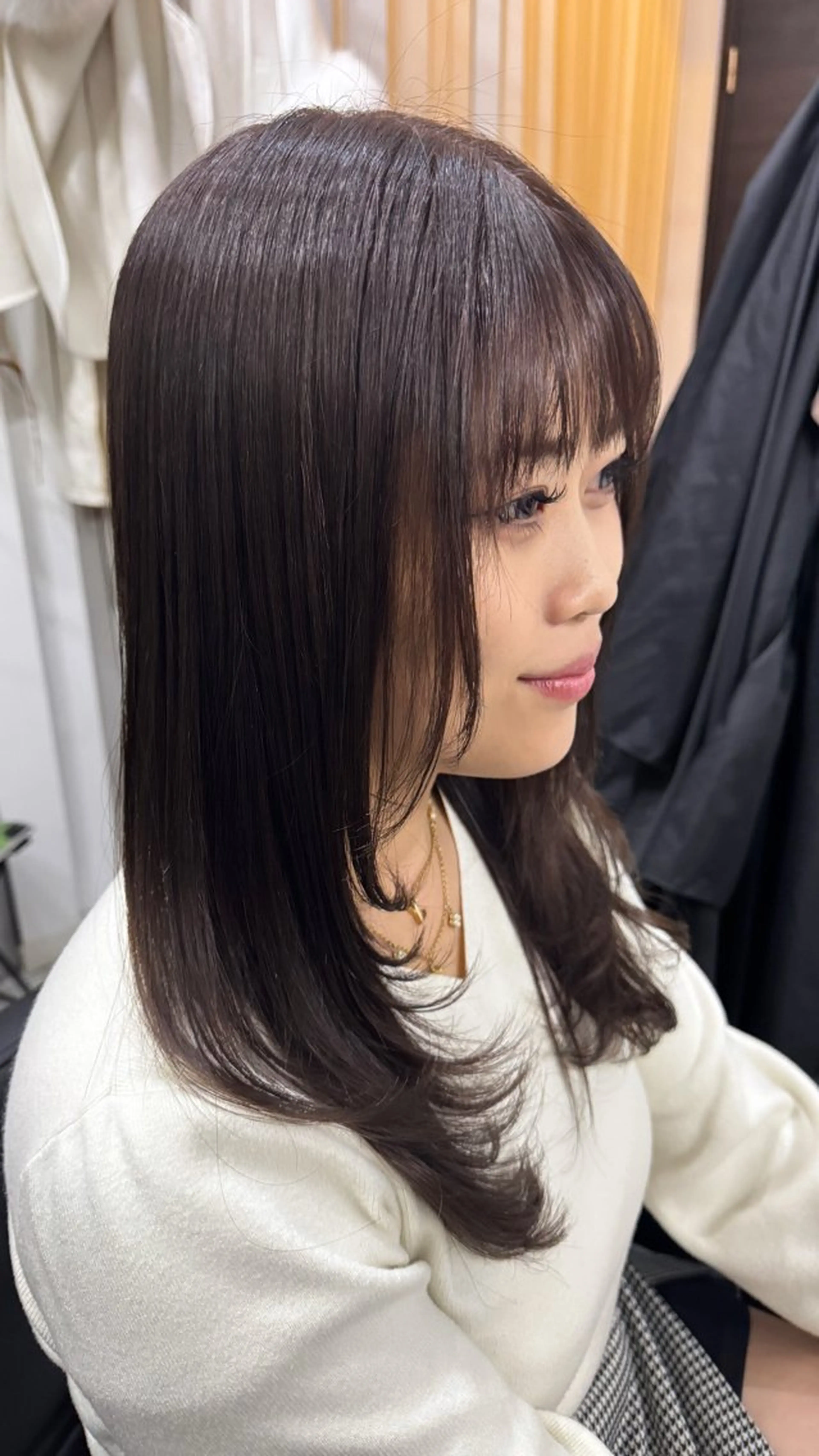 ロング カラー ラベンダーカラー レイヤーカット カット ヘアカラー 椎葉 祐也のヘアスタイル
