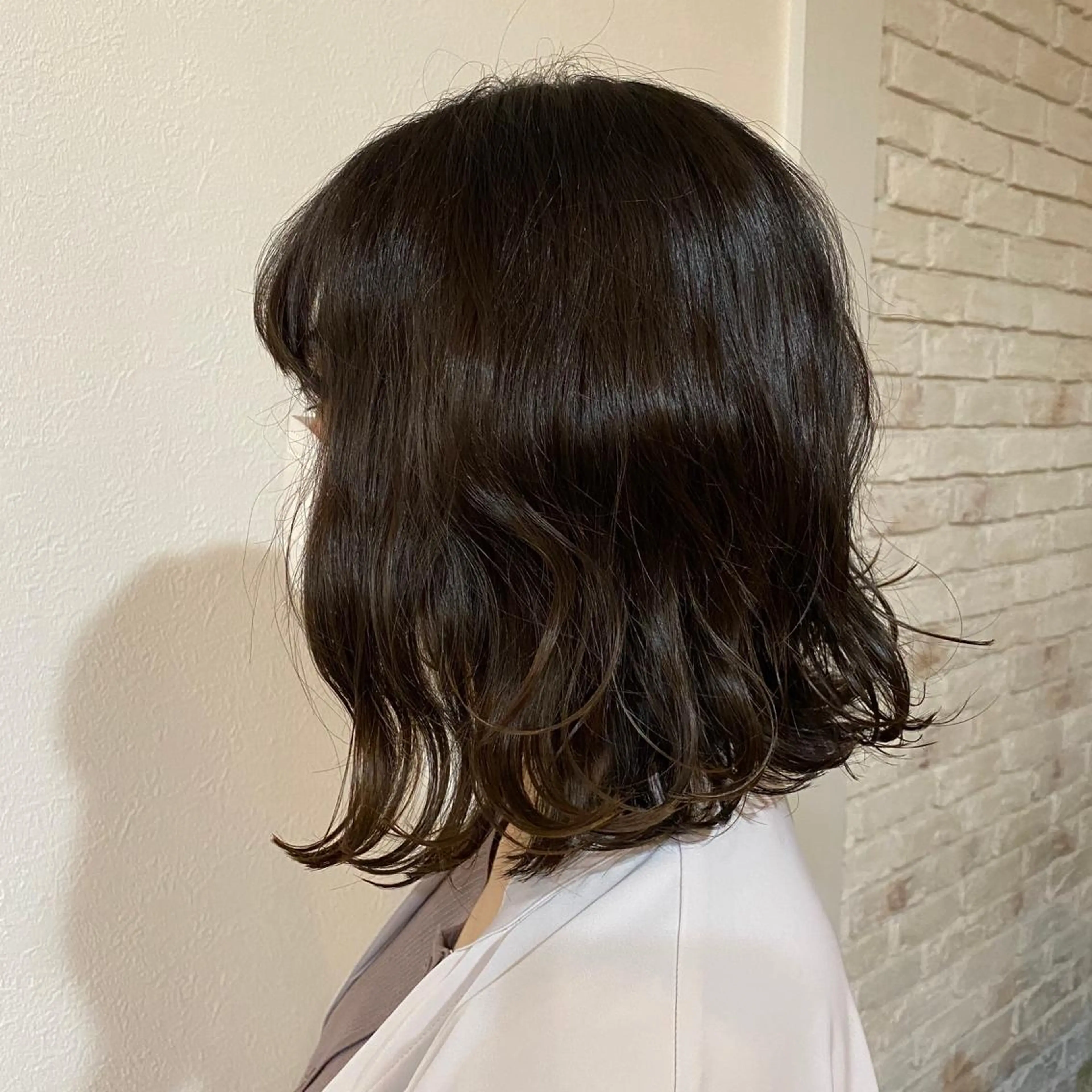 ミディアム カラー カット ヘアカラー トリートメント ✨髪質改善／艶カラー harunaのヘアスタイル