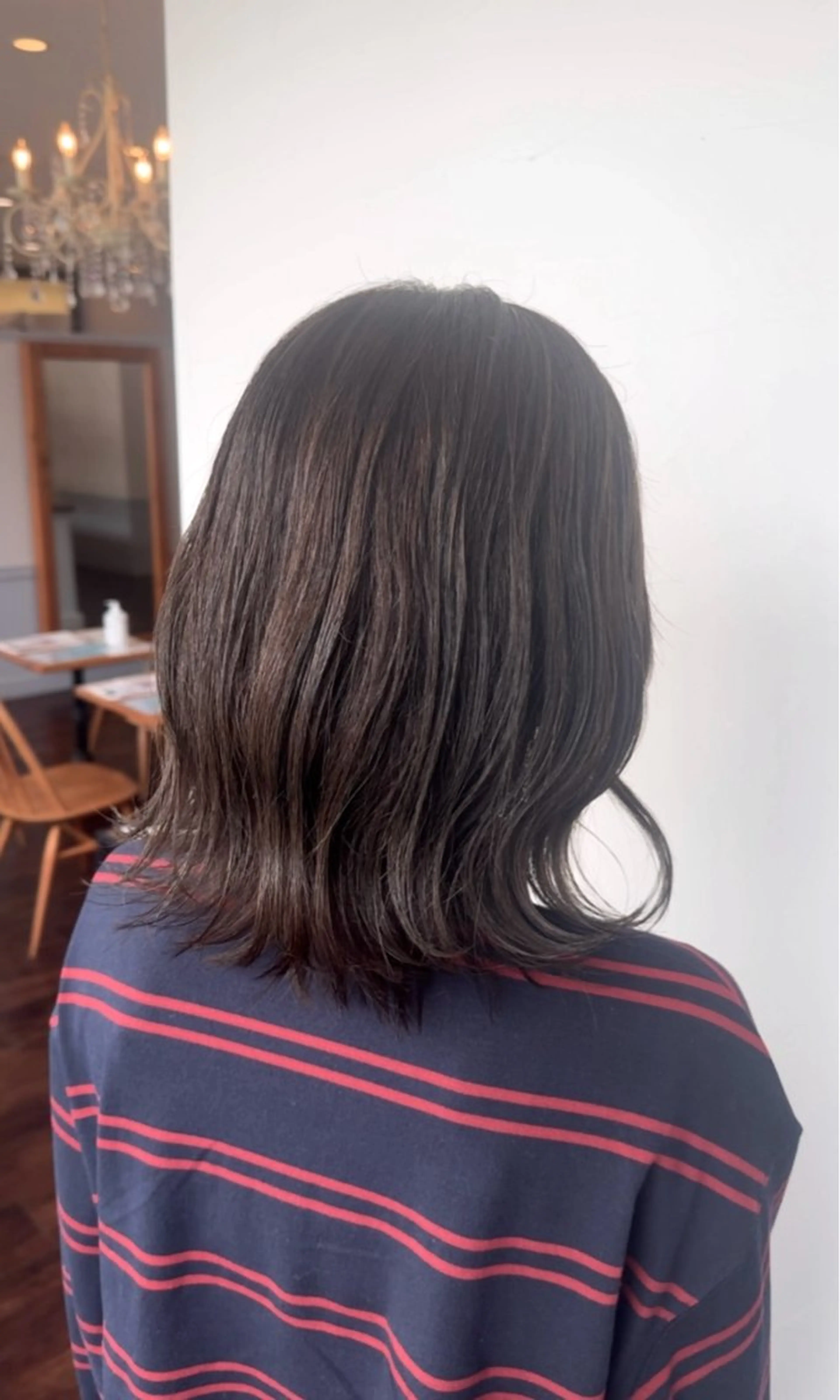 ミディアム カラー ヘアカラー 堀 菜々花のヘアスタイル