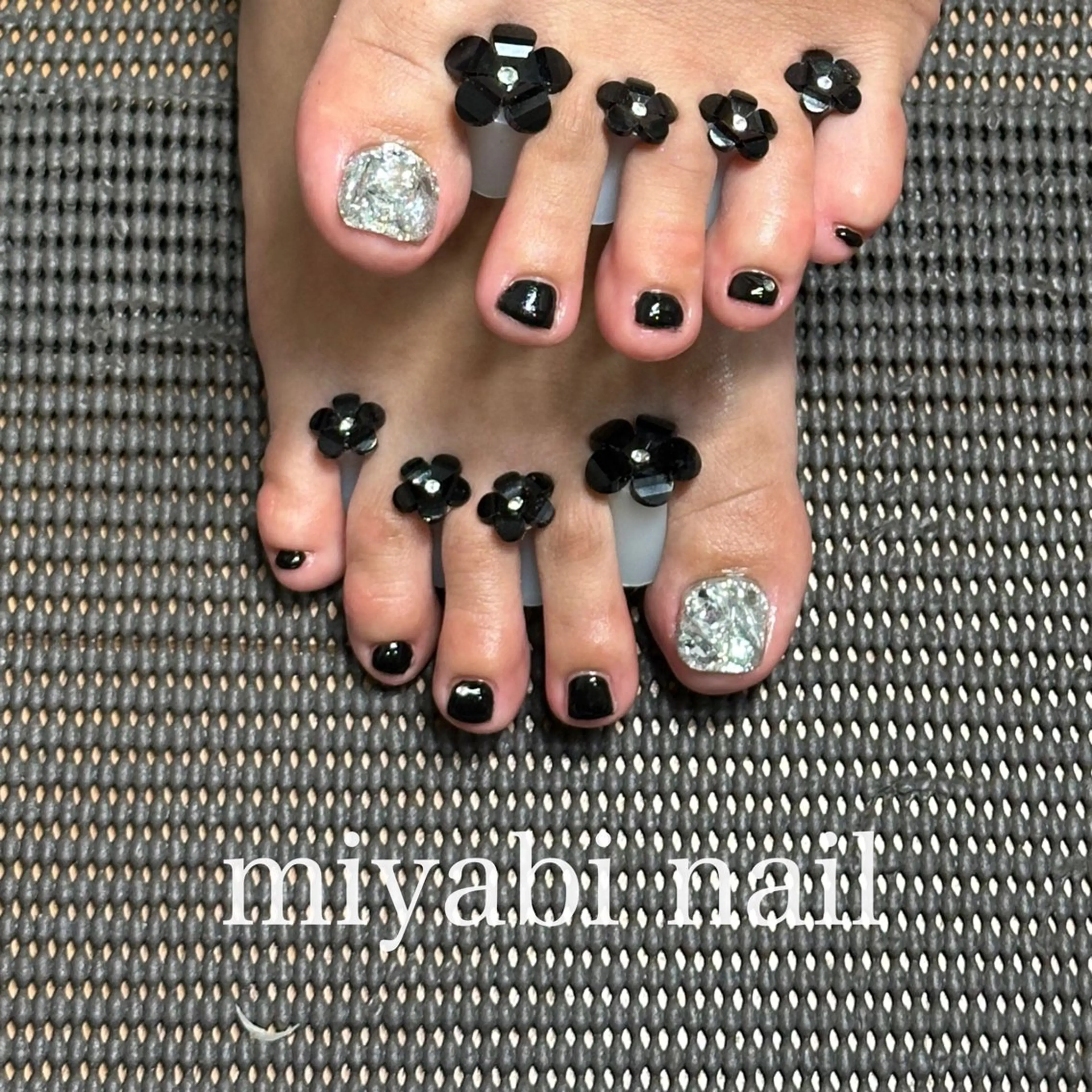 ネイル フットネイル ジェルネイル フットネイル miyabi nail 桂川駅近くのネイルデザイン