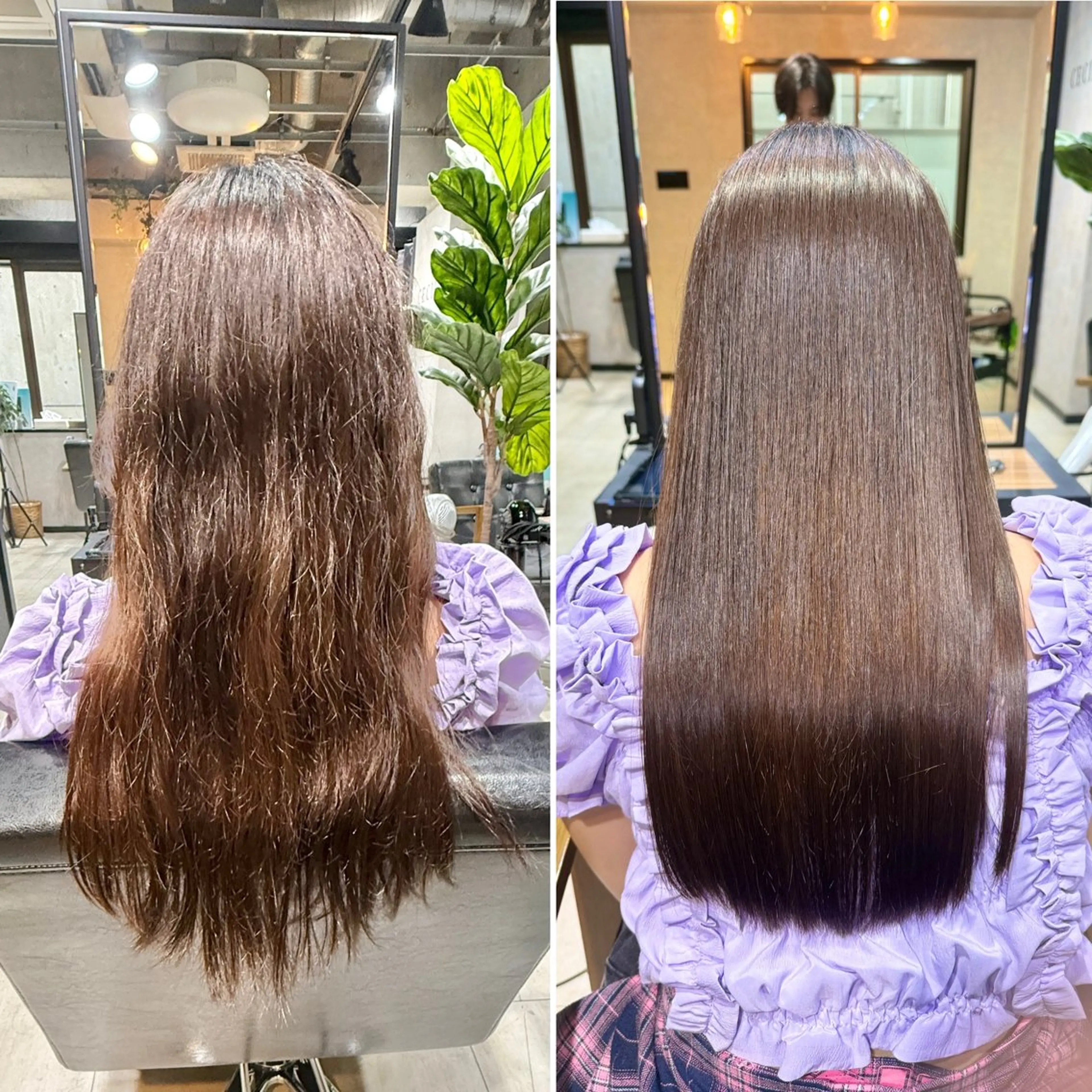 ロング カラー イルミナカラー 顔周りカット 髪質改善 縮毛矯正 トリートメント カット ヘアカラー トリートメント 岡崎勇人/レイヤー/ 韓国/ケラチンTRのヘアスタイル