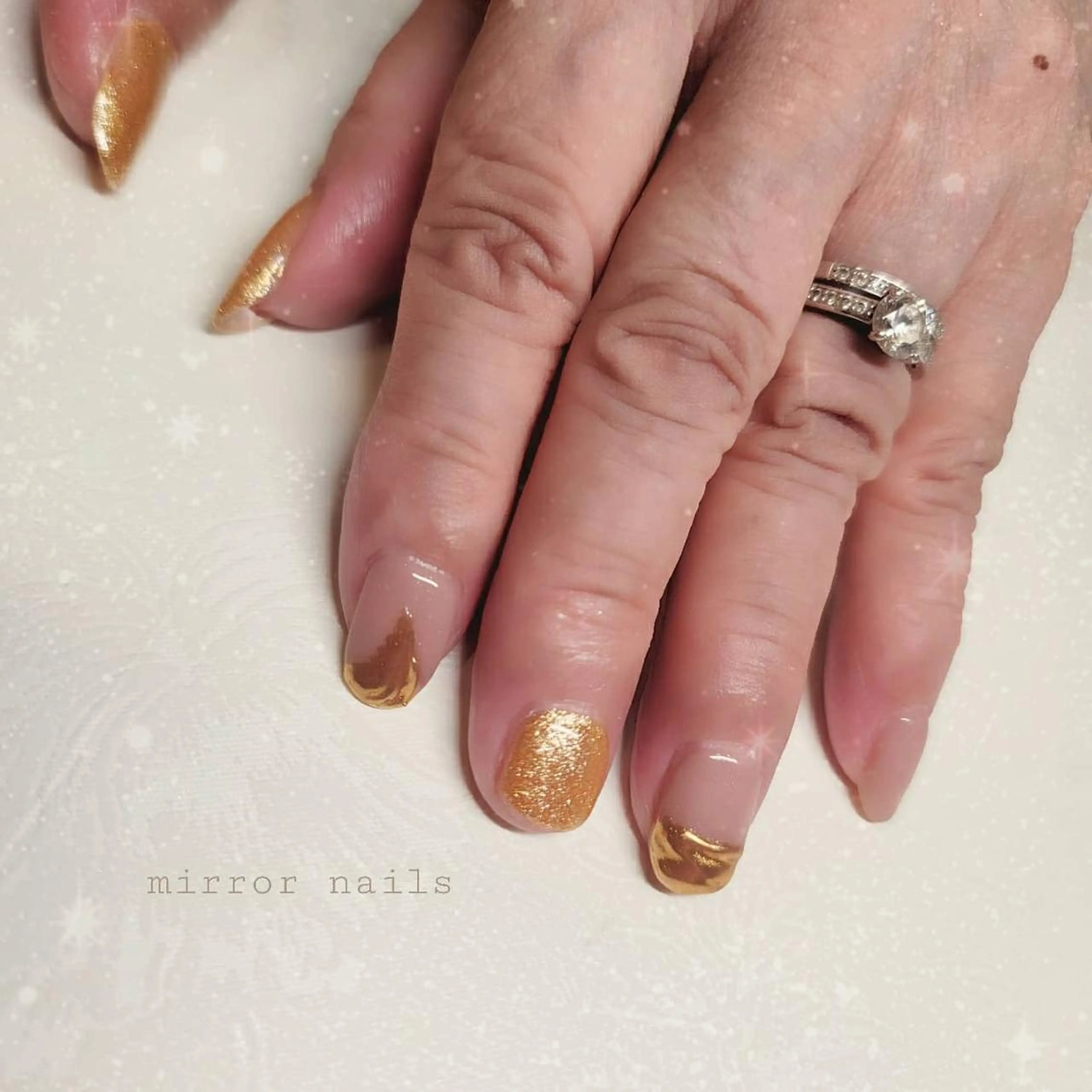 ネイル ミラーネイル 石田 由紀のネイルデザイン