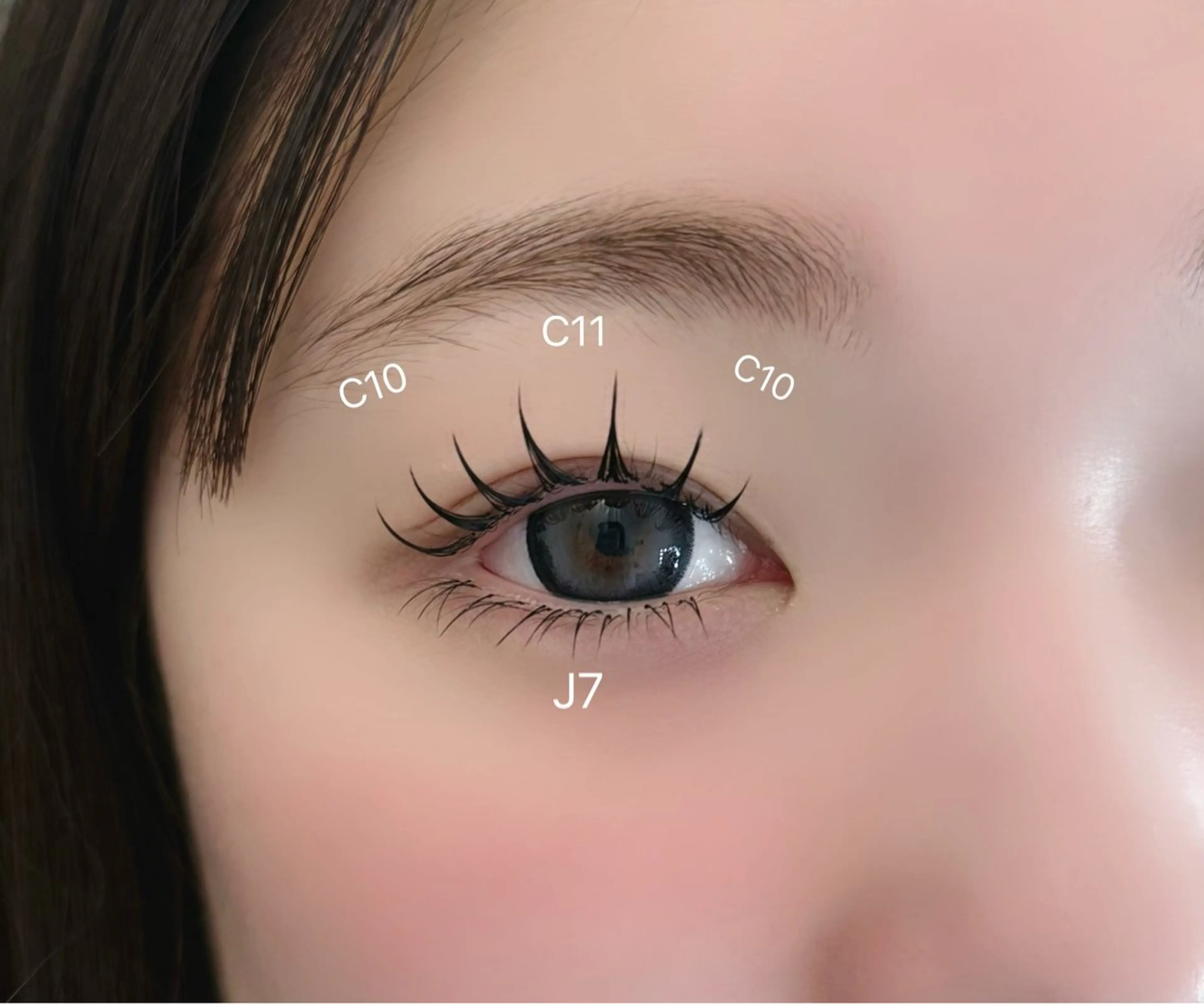 マツエク・マツパ マツエク 冨樫 莉央のマツエク・マツパデザイン