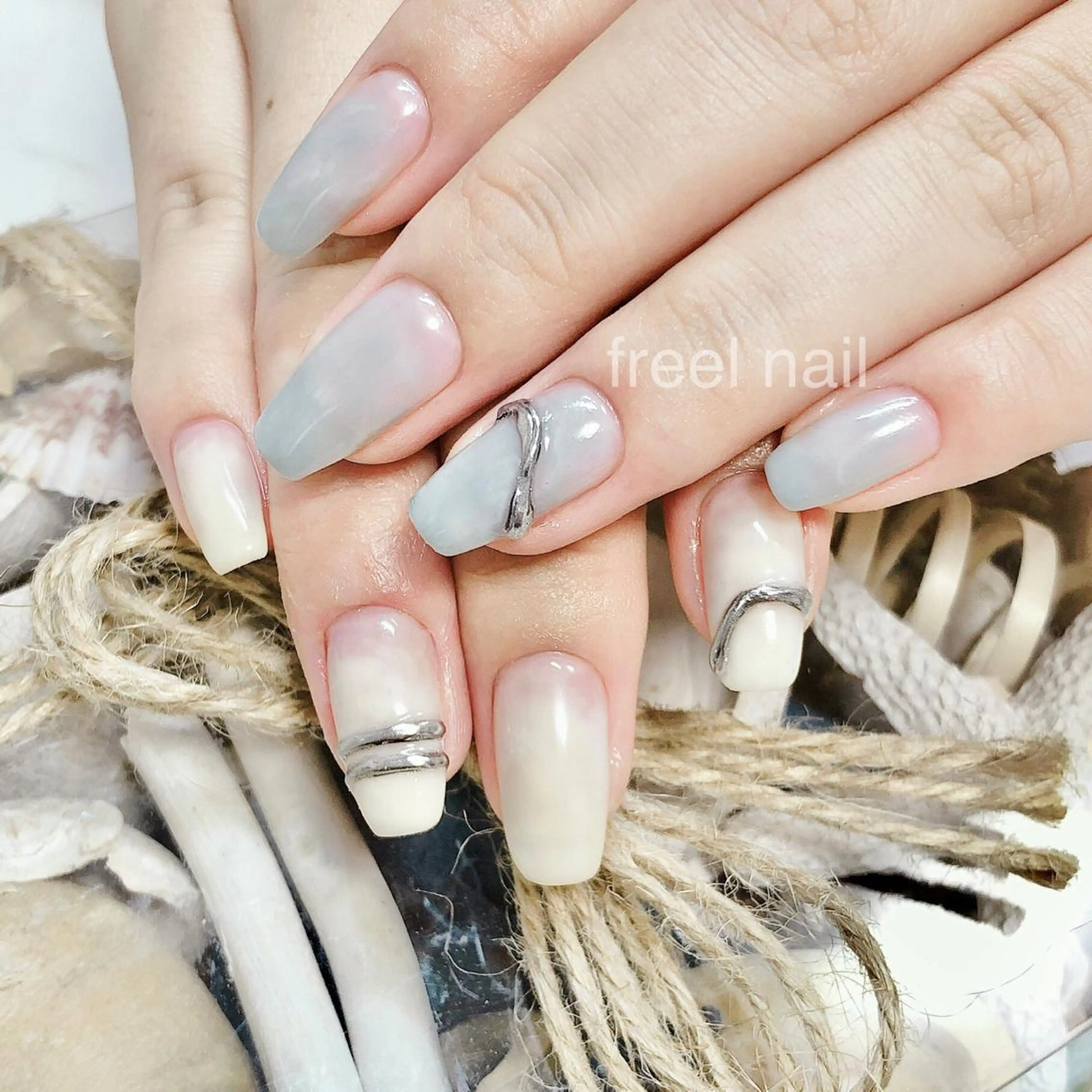 ネイル アートネイル 持ち込み ハンドネイル freel Beautyのネイルデザイン