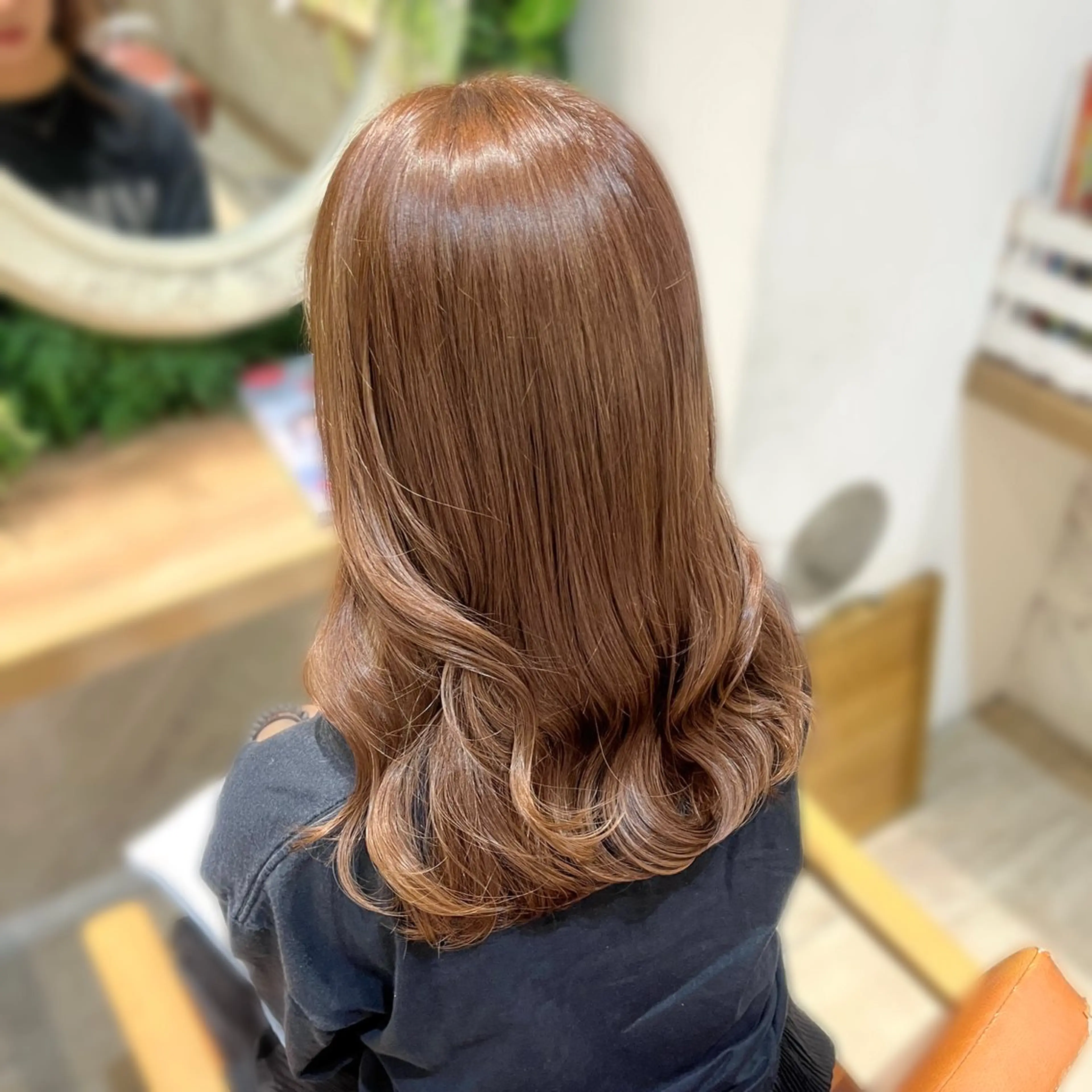 ロング カラー ヘアカラー トリートメント 韓国レイヤー 暖色カラー/さくらのヘアスタイル