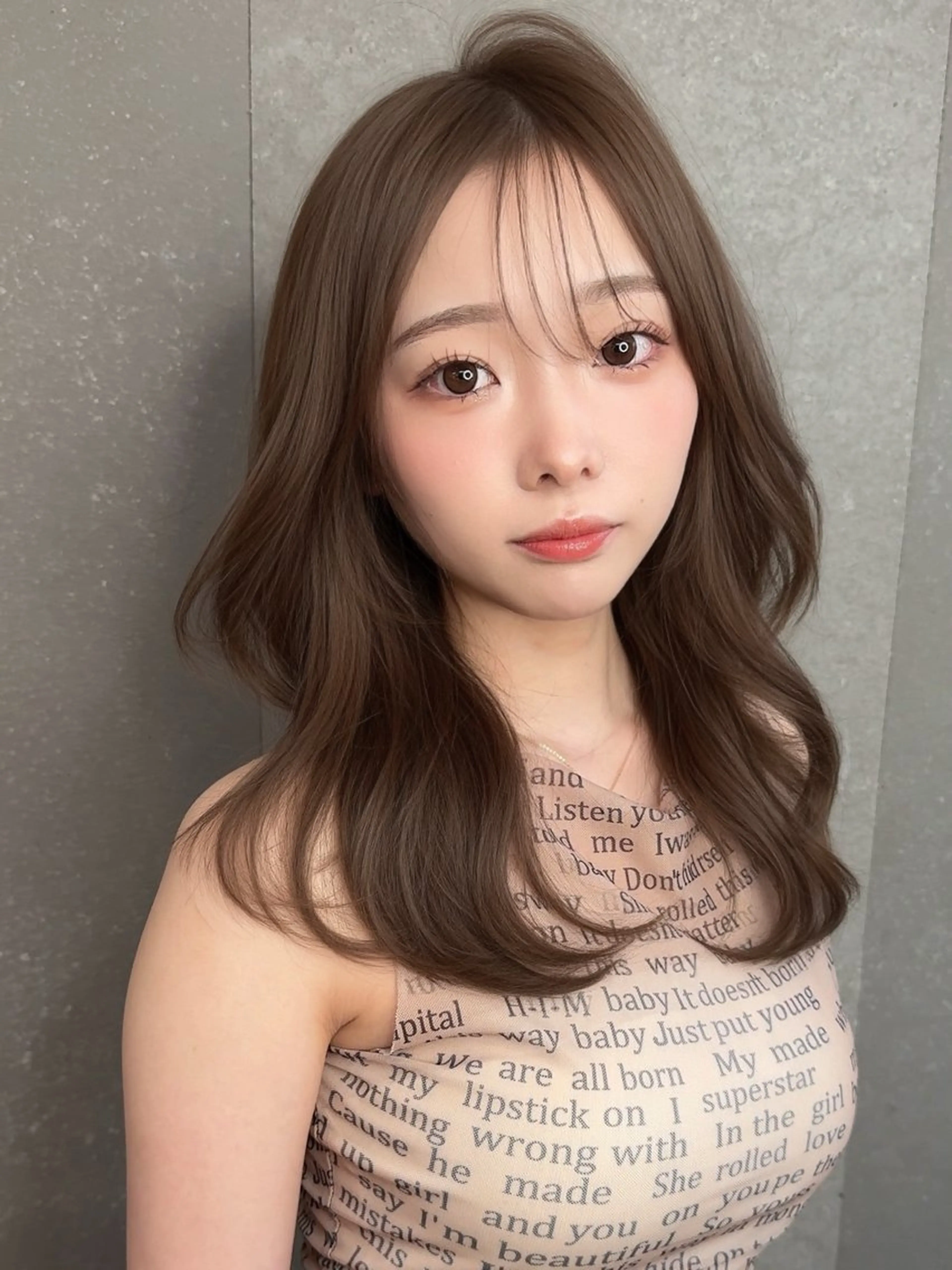 セミロング カラー カット ヘアカラー トリートメント Lond mare レイヤーカット/韓国のヘアスタイル