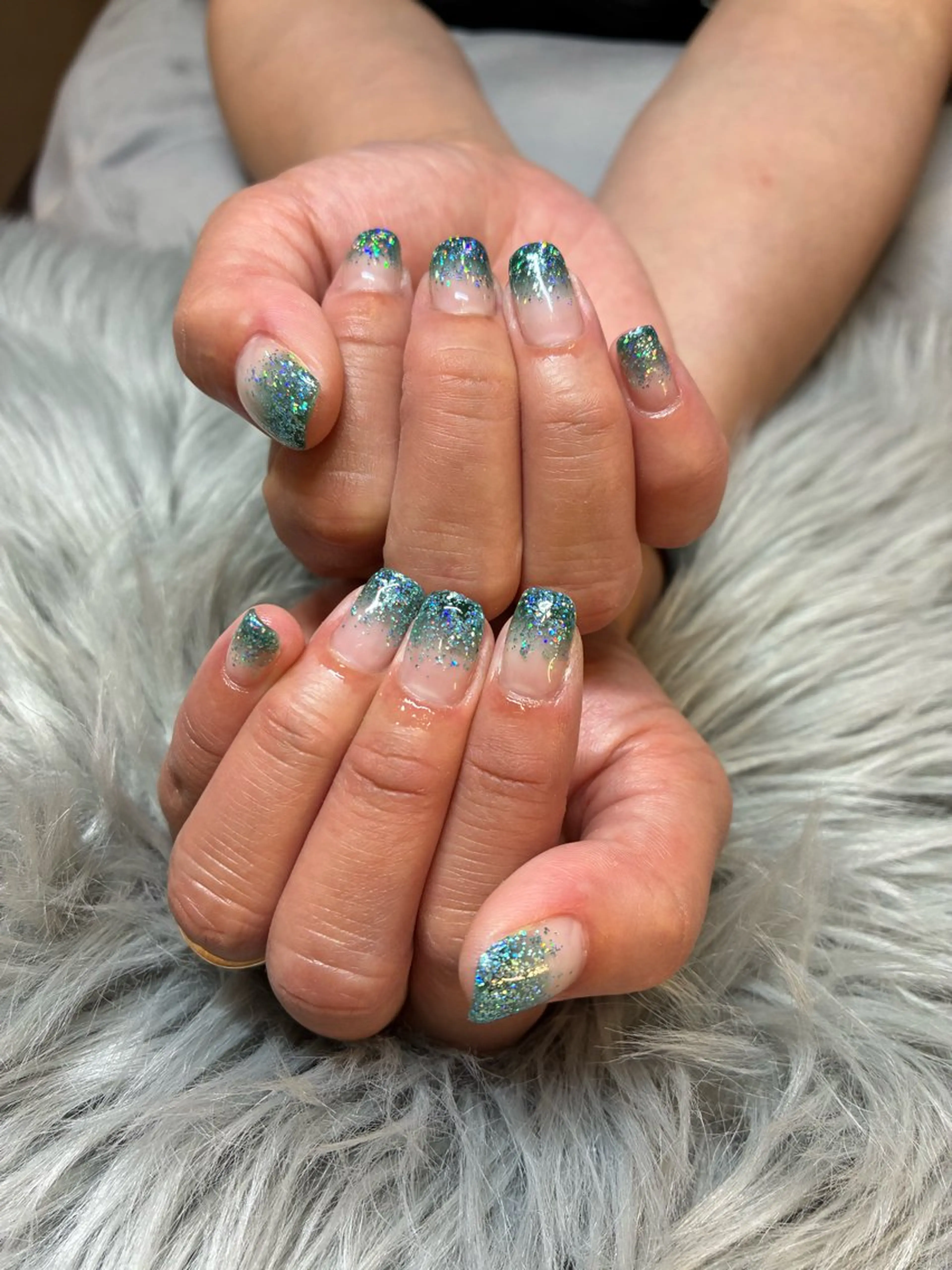 ネイル フラッシュネイル グラデーション ラメ(グリッター) ラメグラデーション 夏ネイル ネイリスト 未來のネイルデザイン