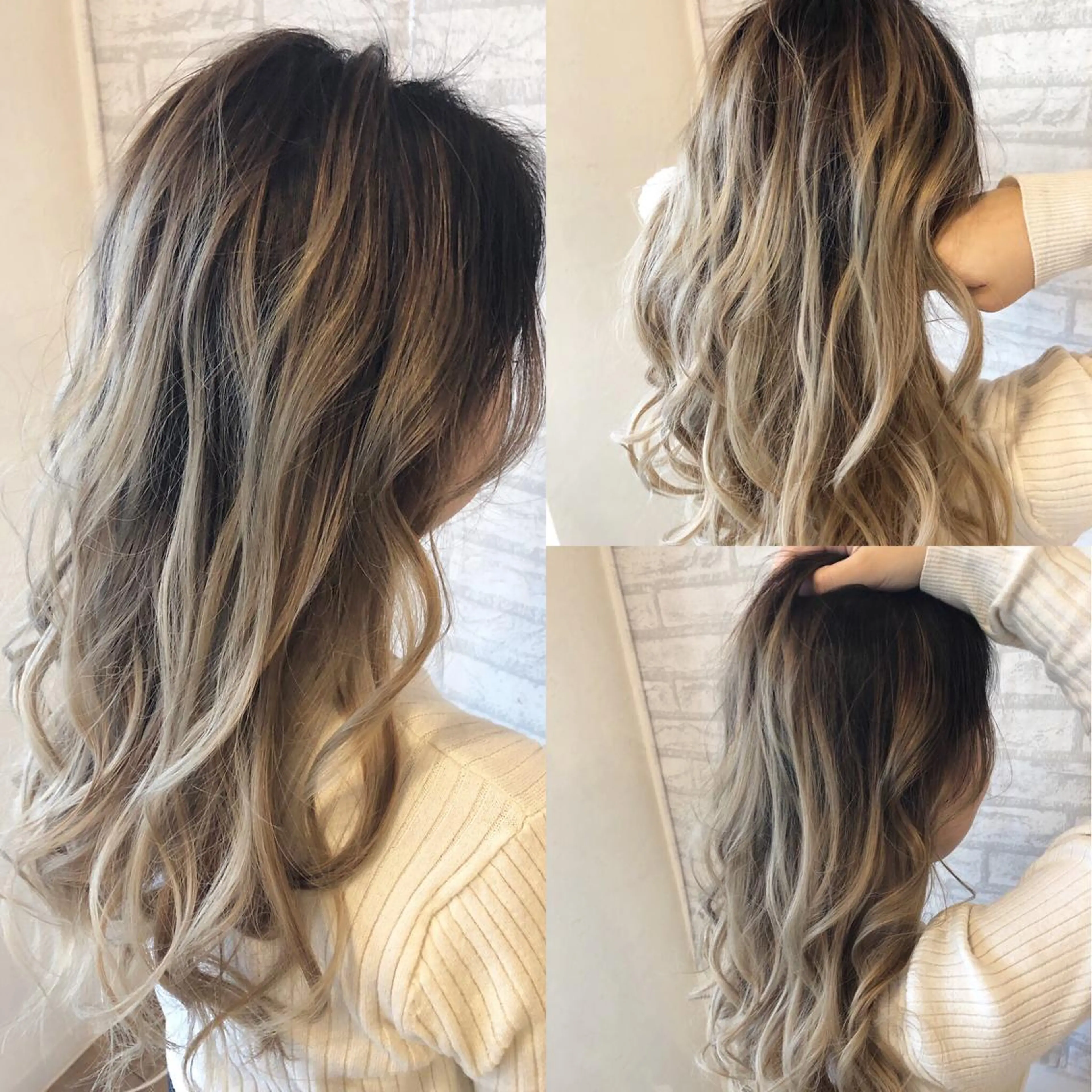 セミロング カラー ブリーチ JILBLAN京都 ショート/ハイライトのヘアスタイル