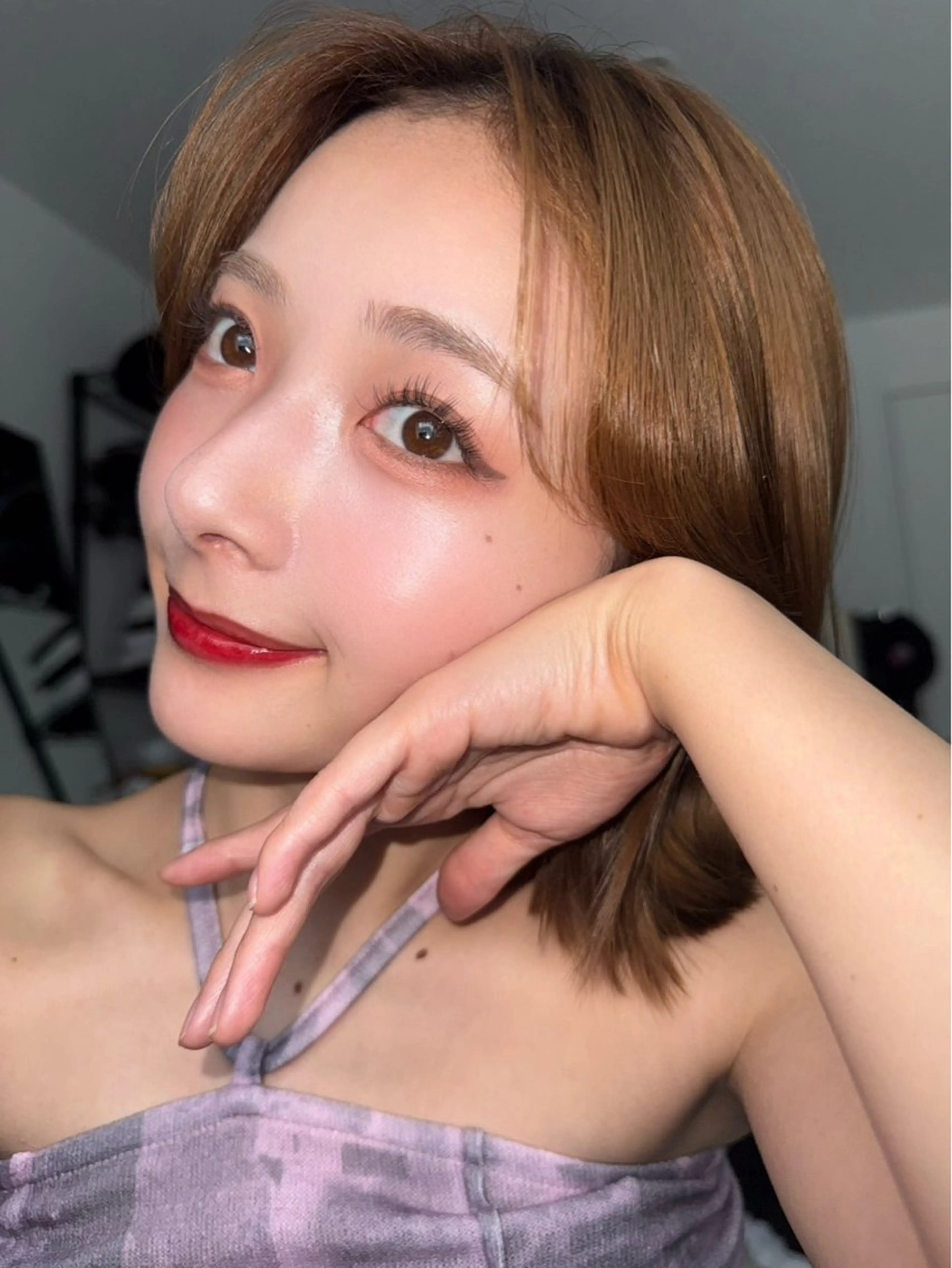 マツエク・マツパ 束感まつ毛 韓国風マツエク ナチュラル パリジェンヌラッシュリフト 一重×まつ毛パーマ SALON VILLAGE所属・cherien 梅津のマツエク・マツパデザイン