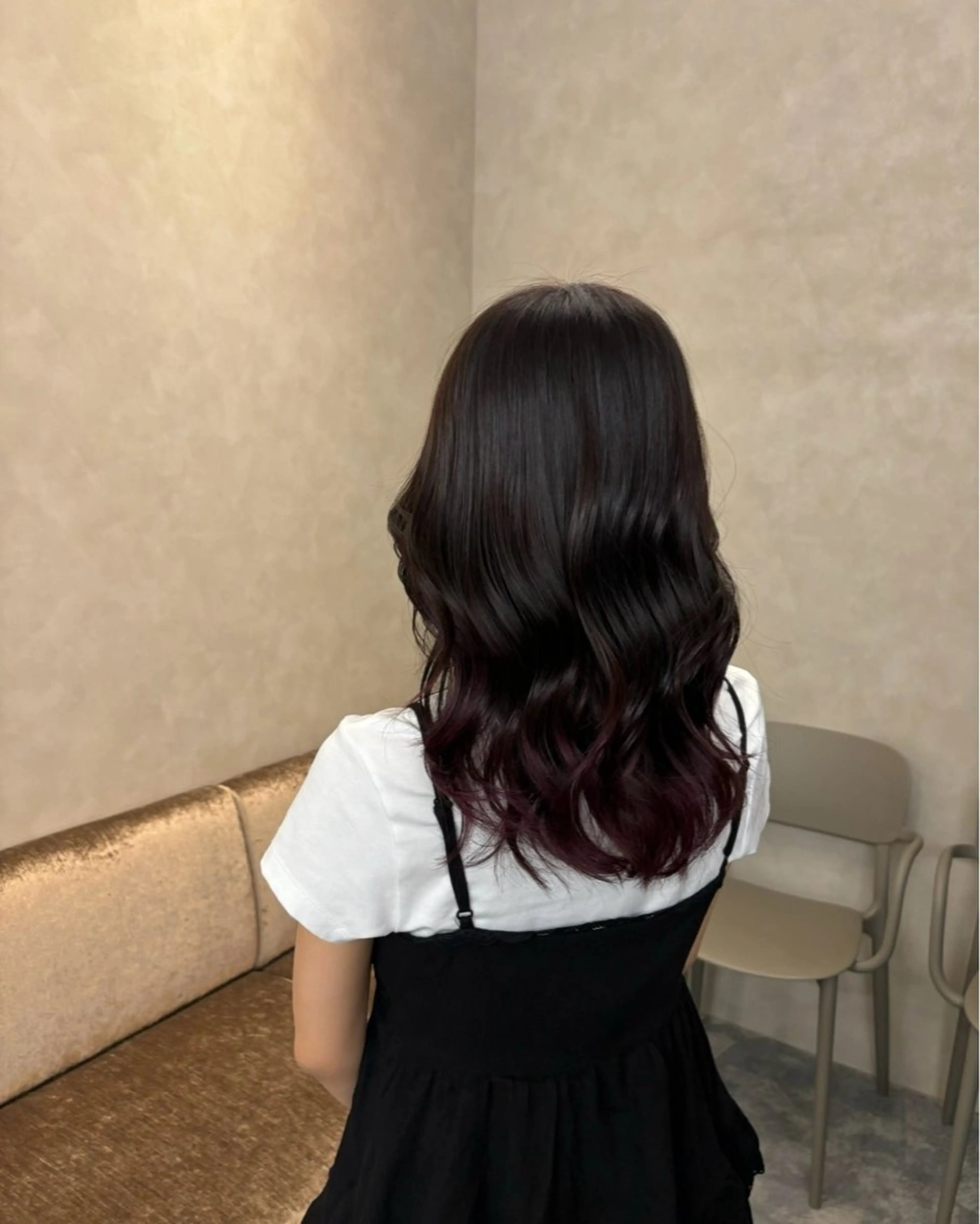 セミロング レイヤーカット ワイズミ モモカのヘアスタイル