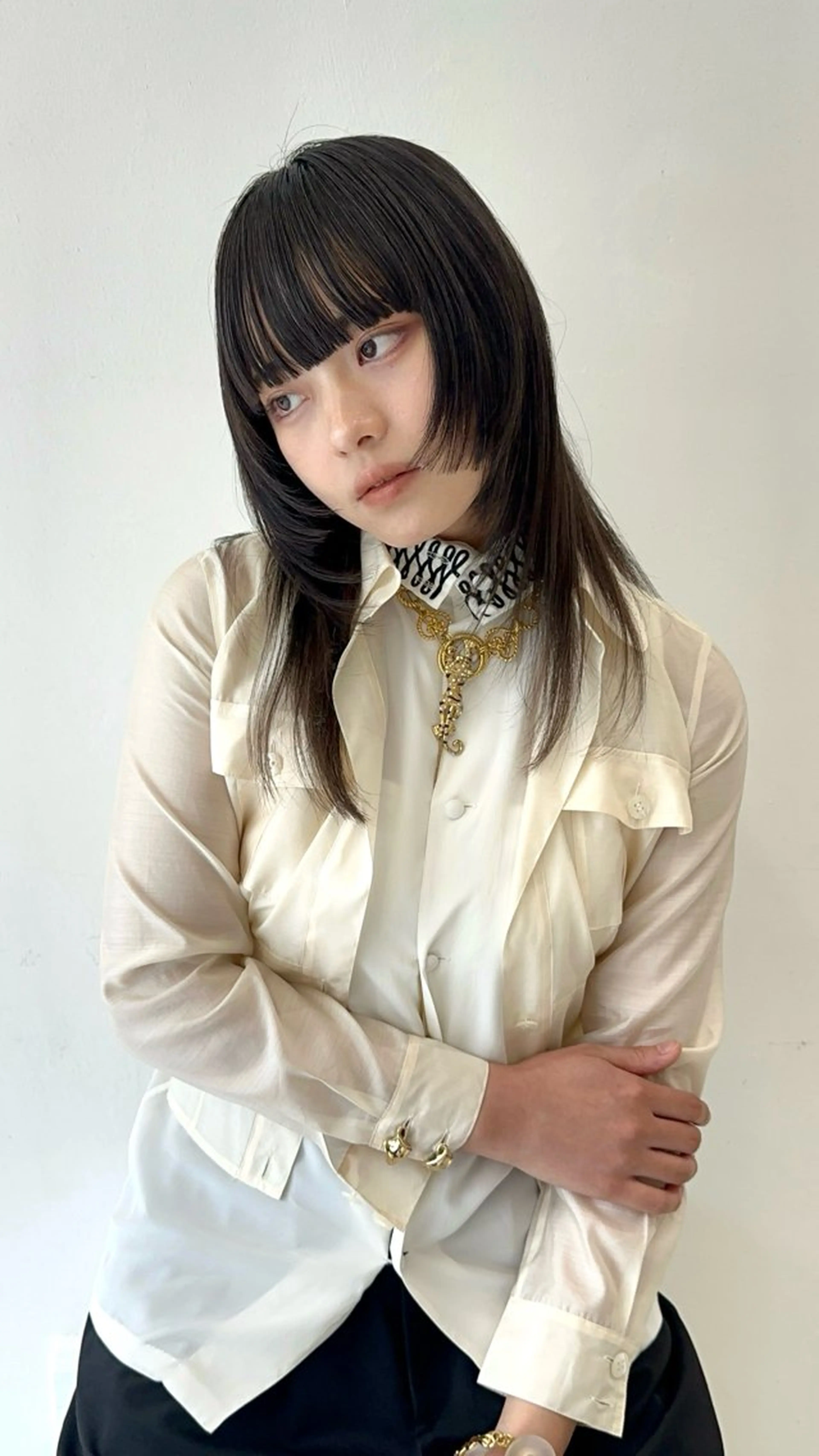 ミディアム カラー カット ヘアカラー トリートメント レイヤーカット/艶髪 ✨💭KIRARIのヘアスタイル