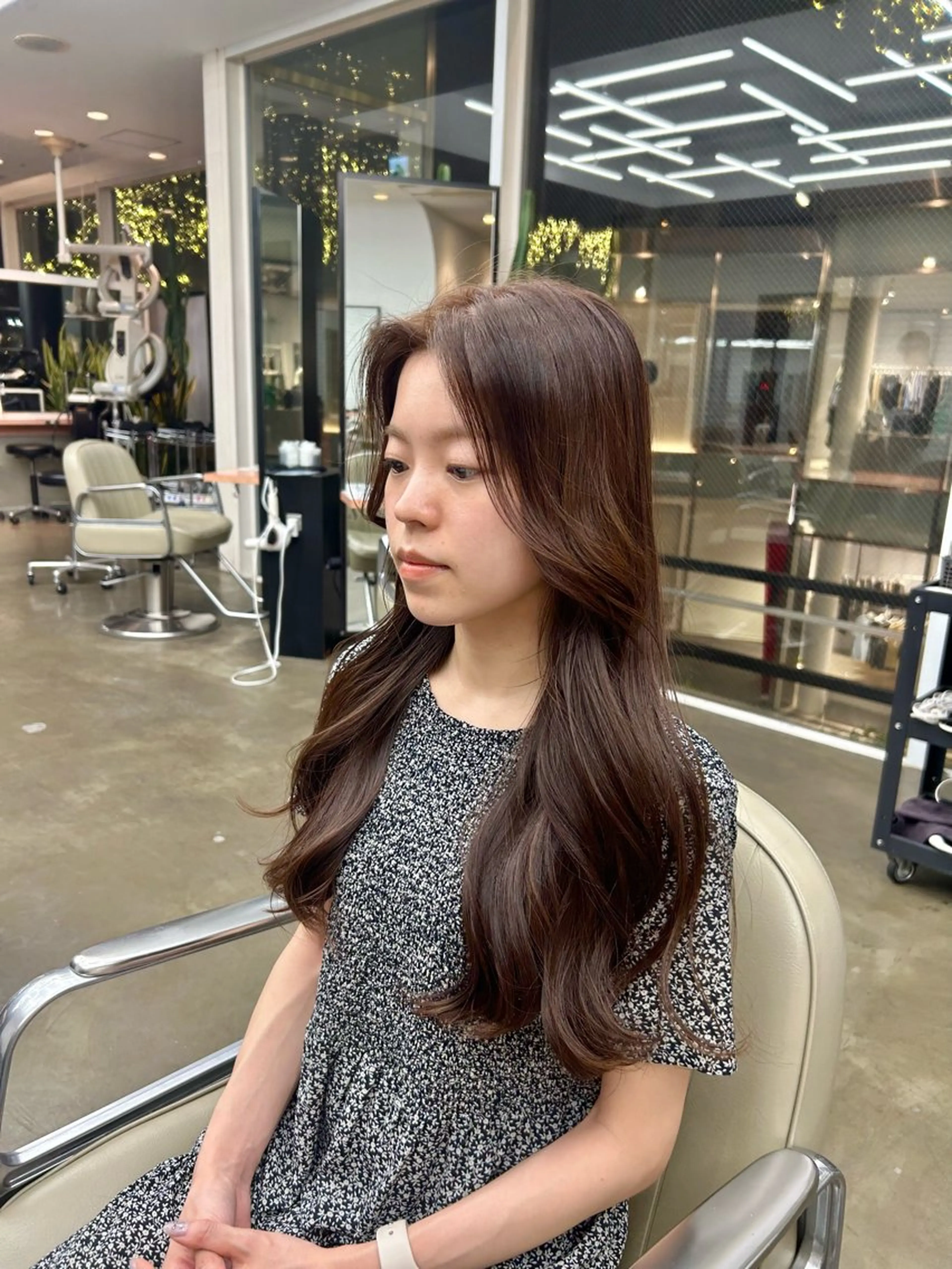 ロング カラー ブラウンカラー 透明感カラー ヘアカラー トリートメント ディフィーノ青山所属・💫ノノカ💫ボブ/ 暖色カラー/表参道のヘアスタイル