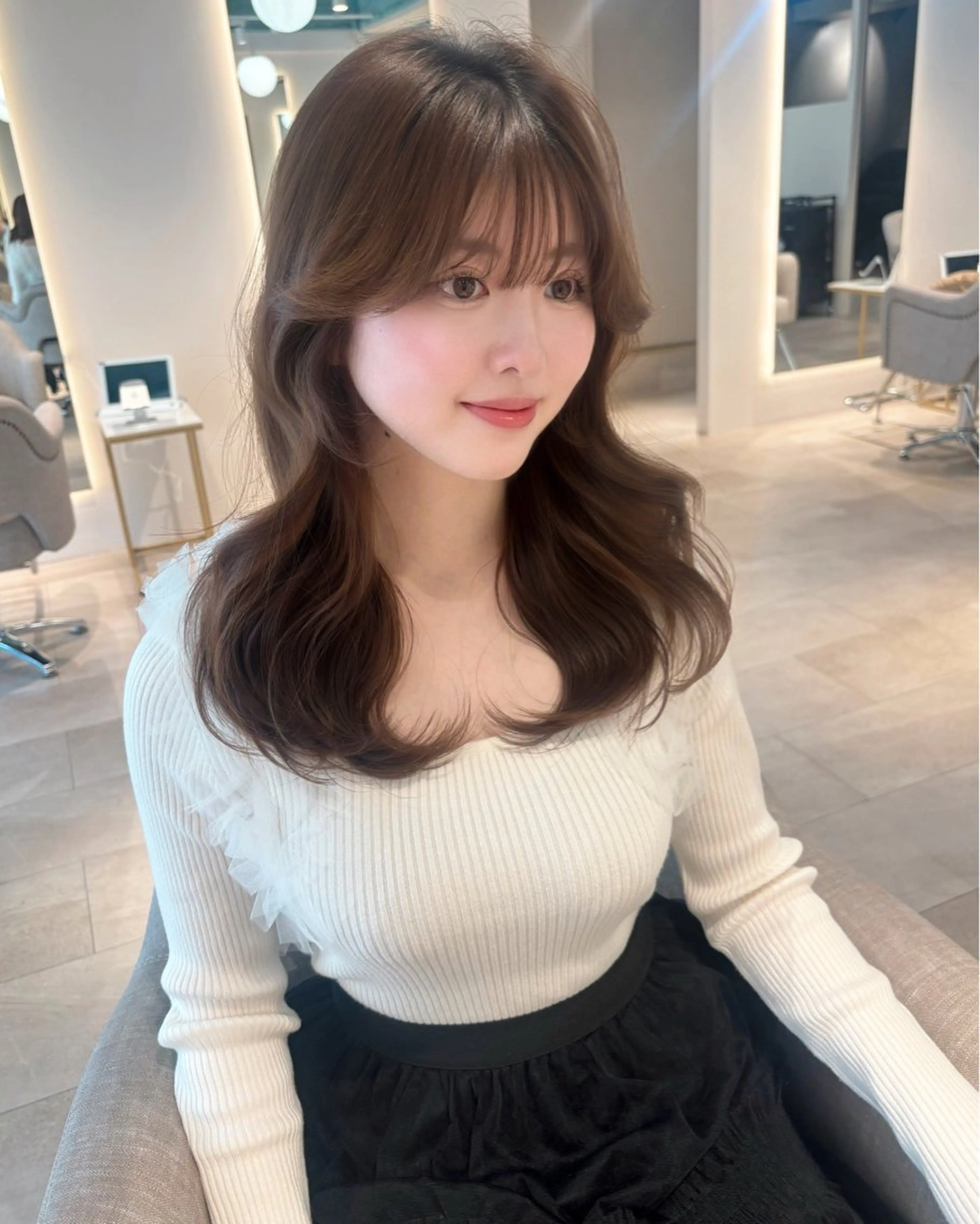 ロング レイヤーカット/ 韓国girly🤍楓のヘアスタイル