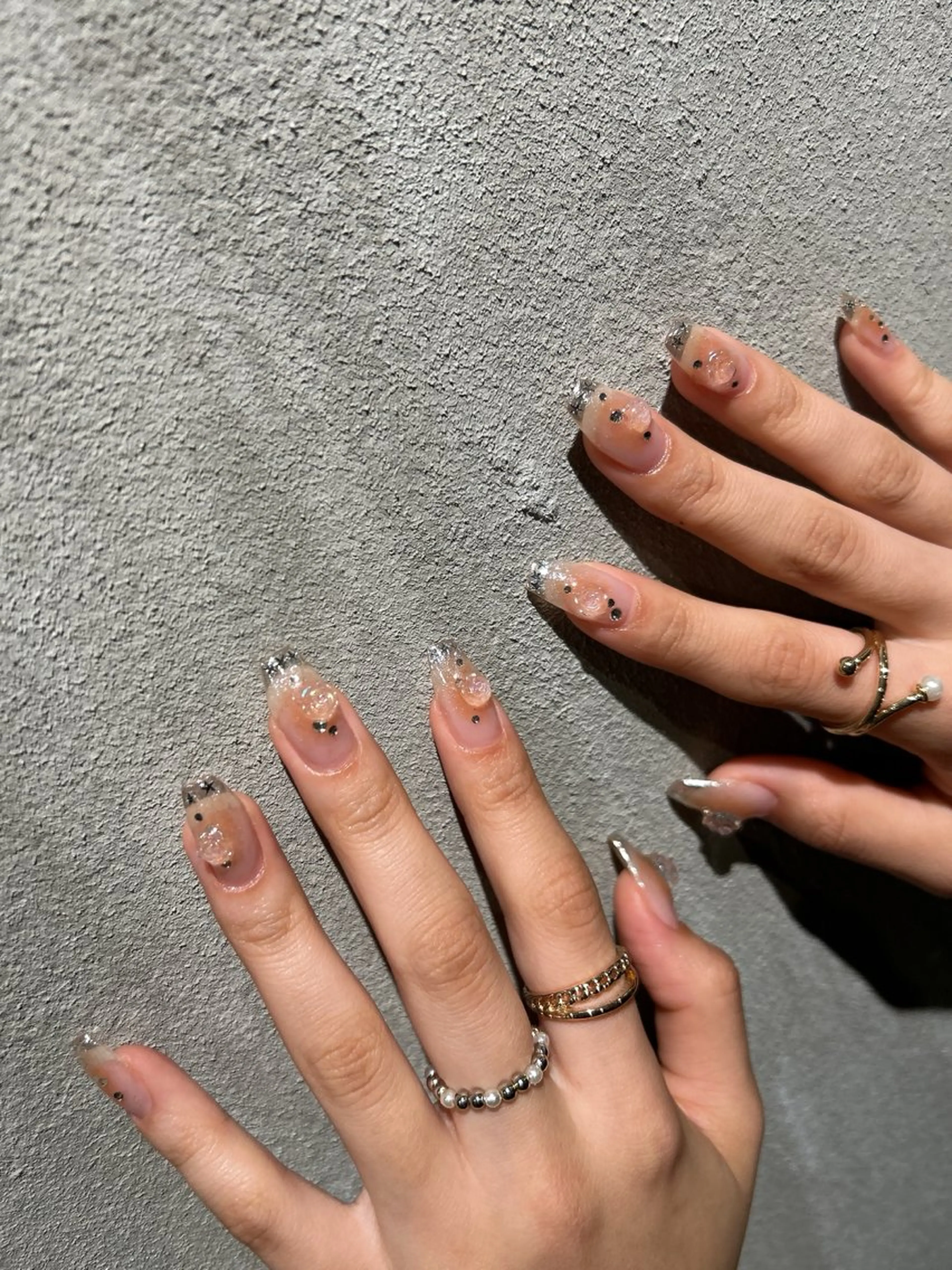 ネイル チークネイル ミラーネイル ハンドネイル tote. sumileのネイルデザイン