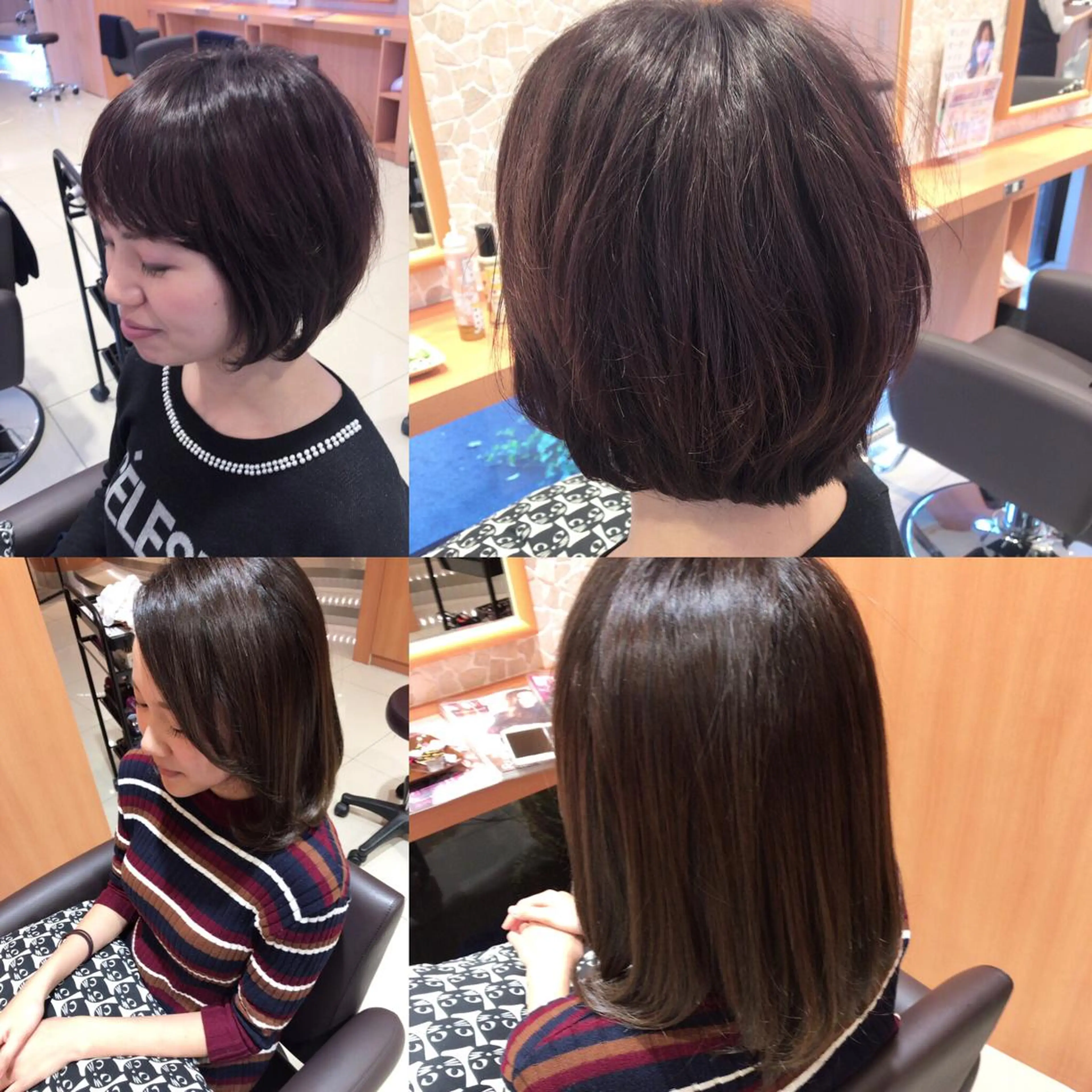 ショート ミディアム カラー パーマ レイヤーカット匠 イソザキノリユキのヘアスタイル