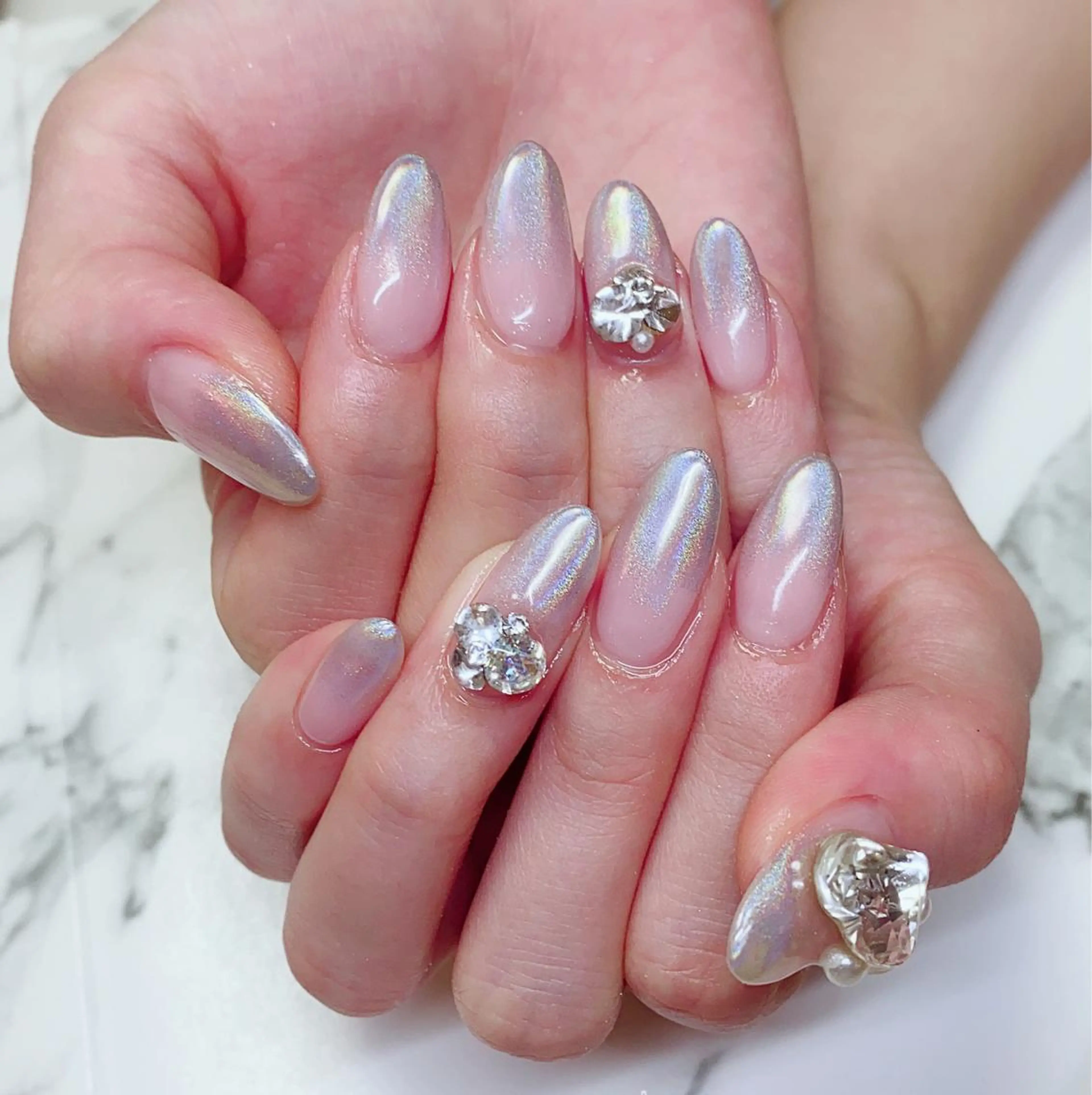 カラー ネイル グラデーションカラー ユニコーンカラー グラデーション Q Free nailsのネイルデザイン