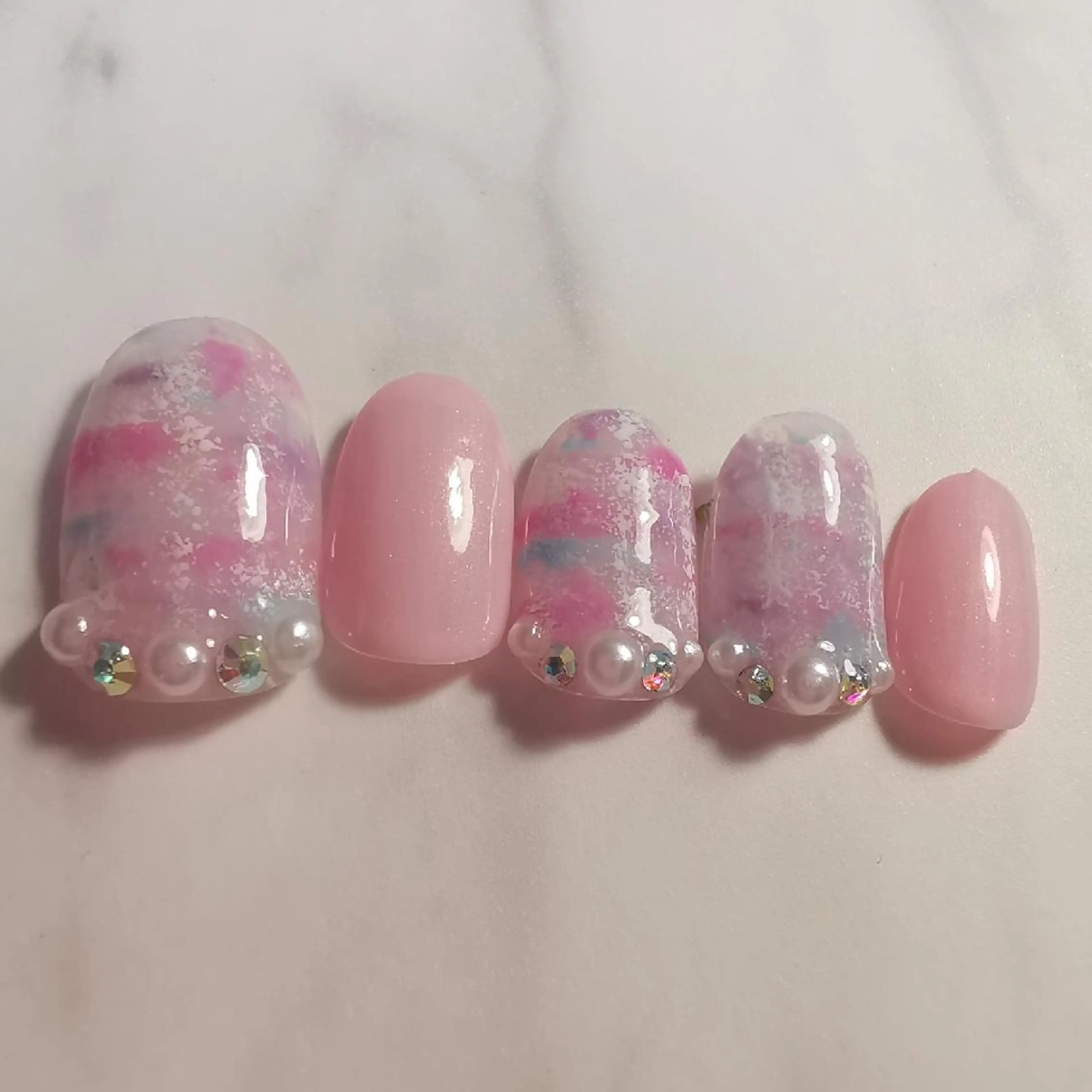 ネイル ツイードネイル ハンドネイル reve あやののネイルデザイン