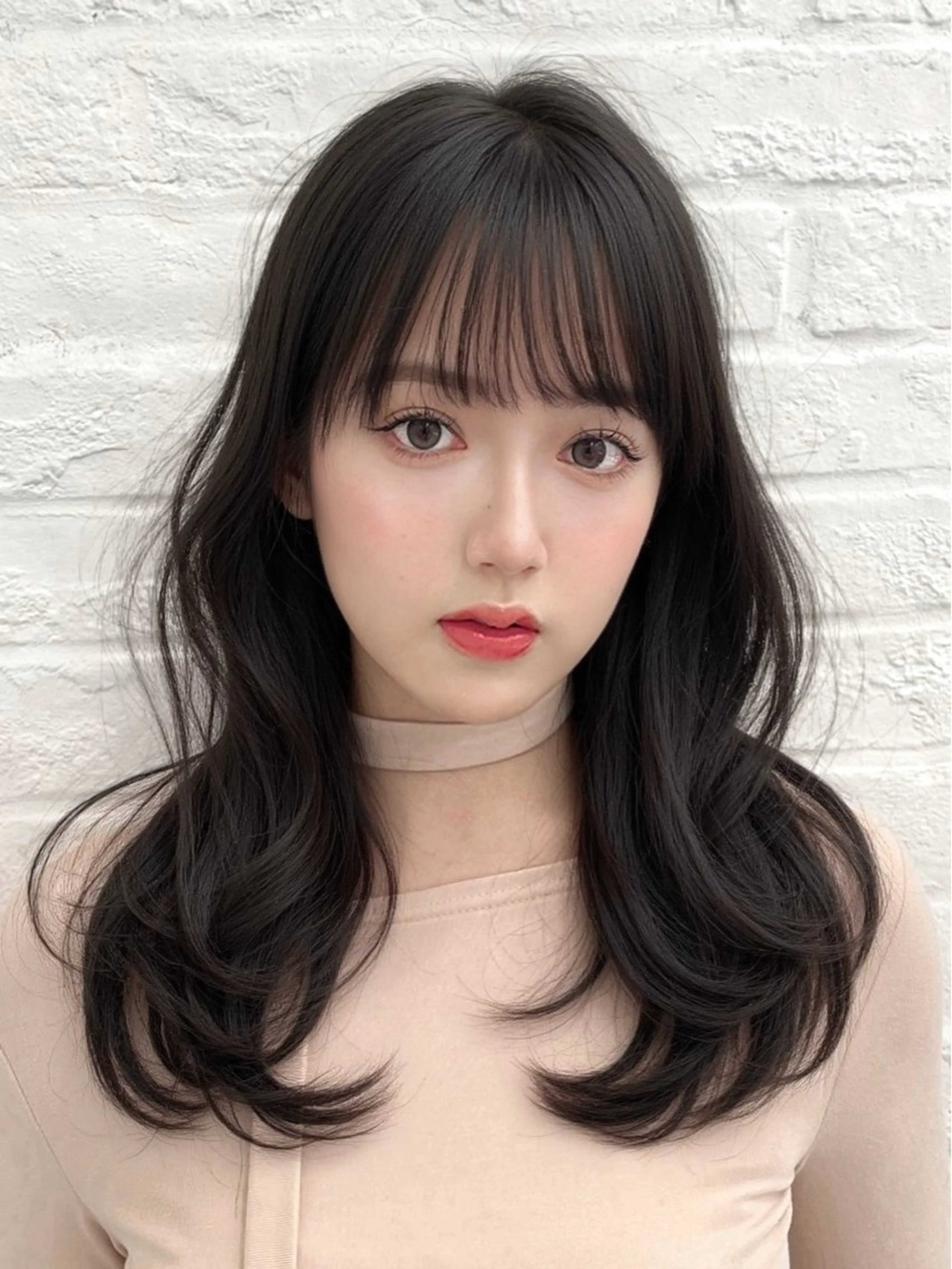 セミロング カラー イルミナカラー 韓国風カラー くびれヘア 顔周りカット 髪質改善 カット ヘアカラー トリートメント ヘッドスパ ヘアセット 韓国ヘア×2way 🇰🇷和知拓郎のヘアスタイル