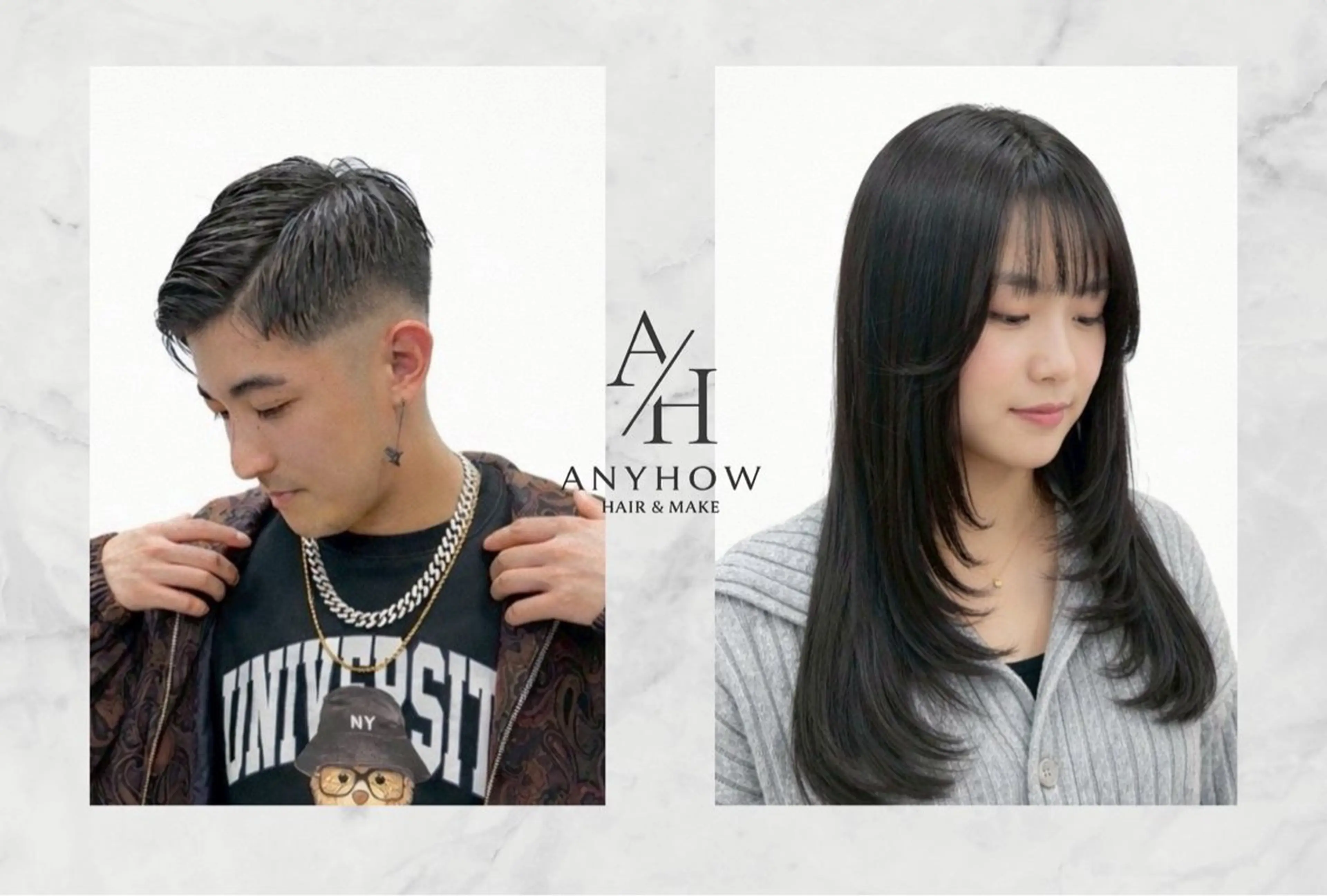 カット、カラー、シャンプー、セットの写真