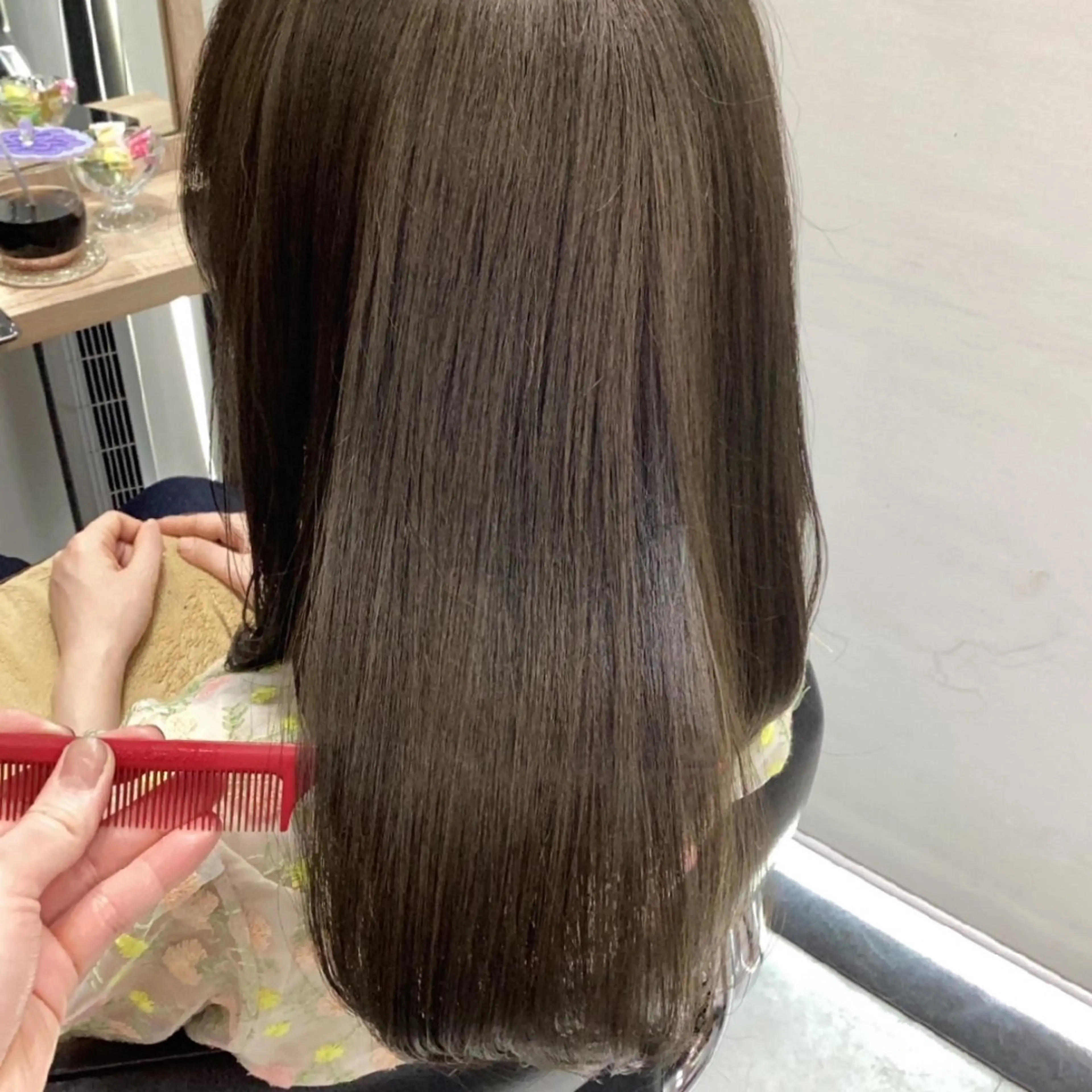 ミディアム カラー カット ヘアカラー トリートメント ヘアアレンジ/柔らか 艶カラー/AKARIのヘアスタイル