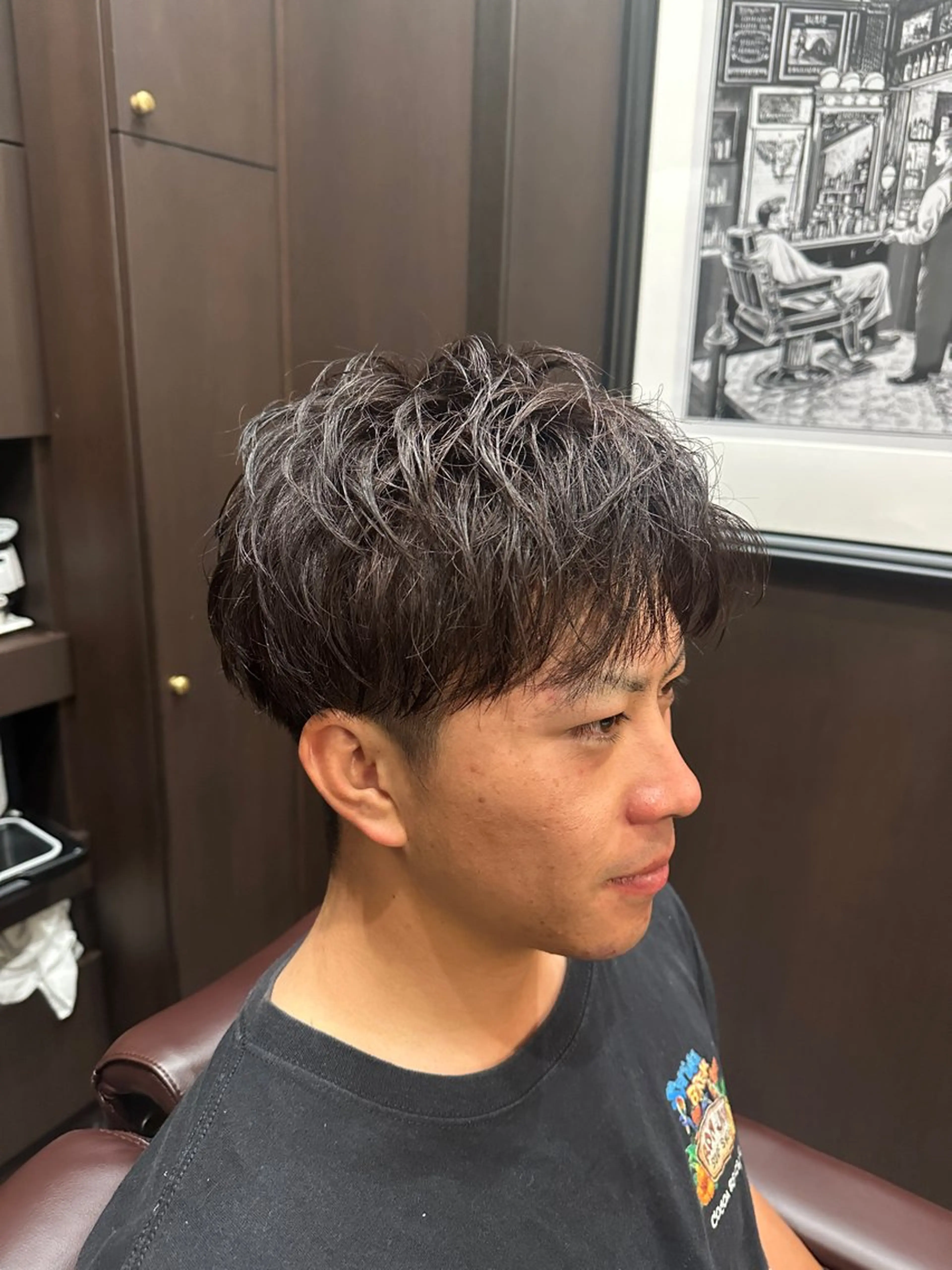 ミディアム メンズ 福満 拓のヘアスタイル
