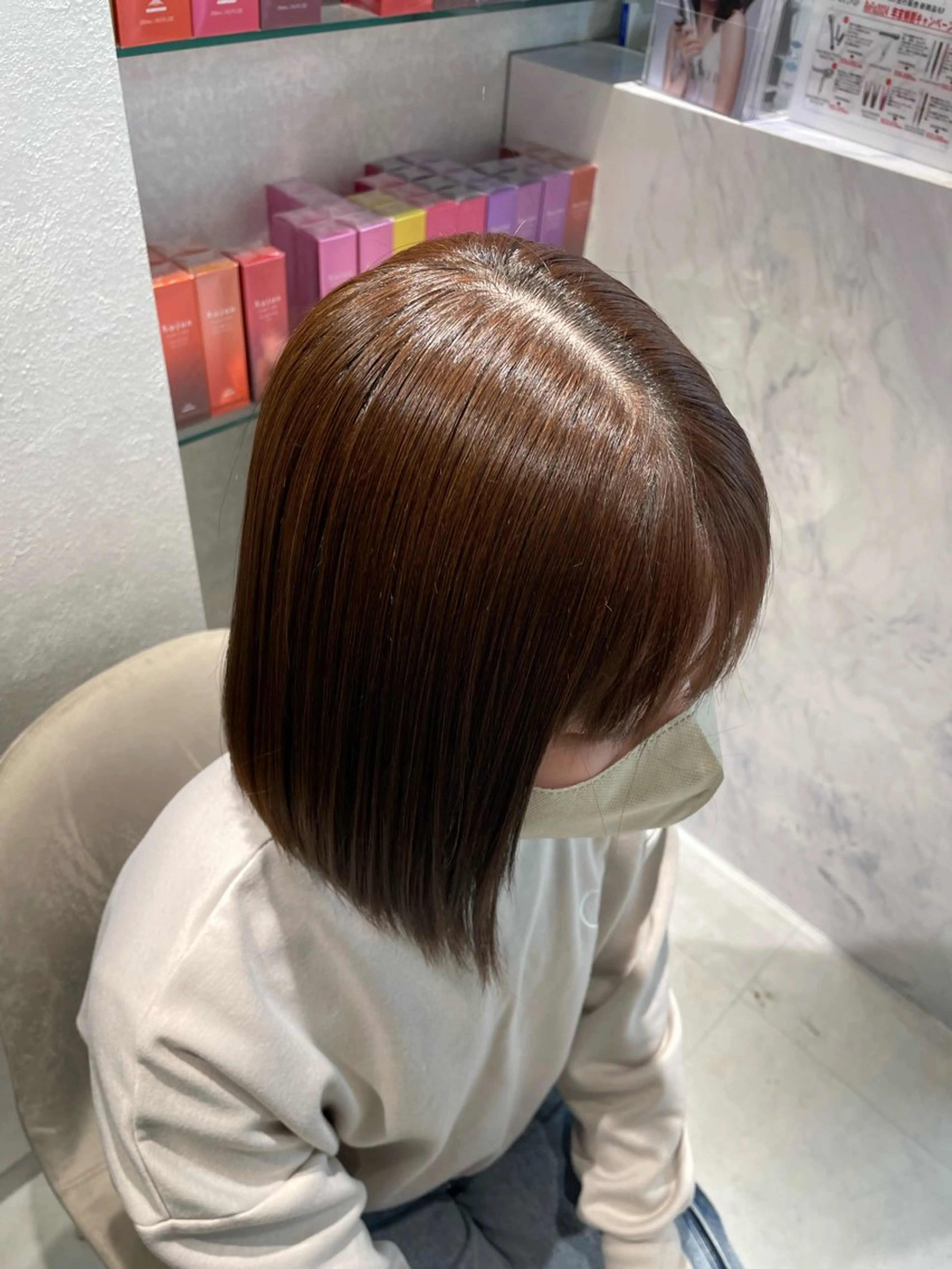 セミロング 半個室サロンyoures hair 髪質改善トリートメント東新宿店所属・榊原竜弥 髪質改善/美髪作りのヘアスタイル