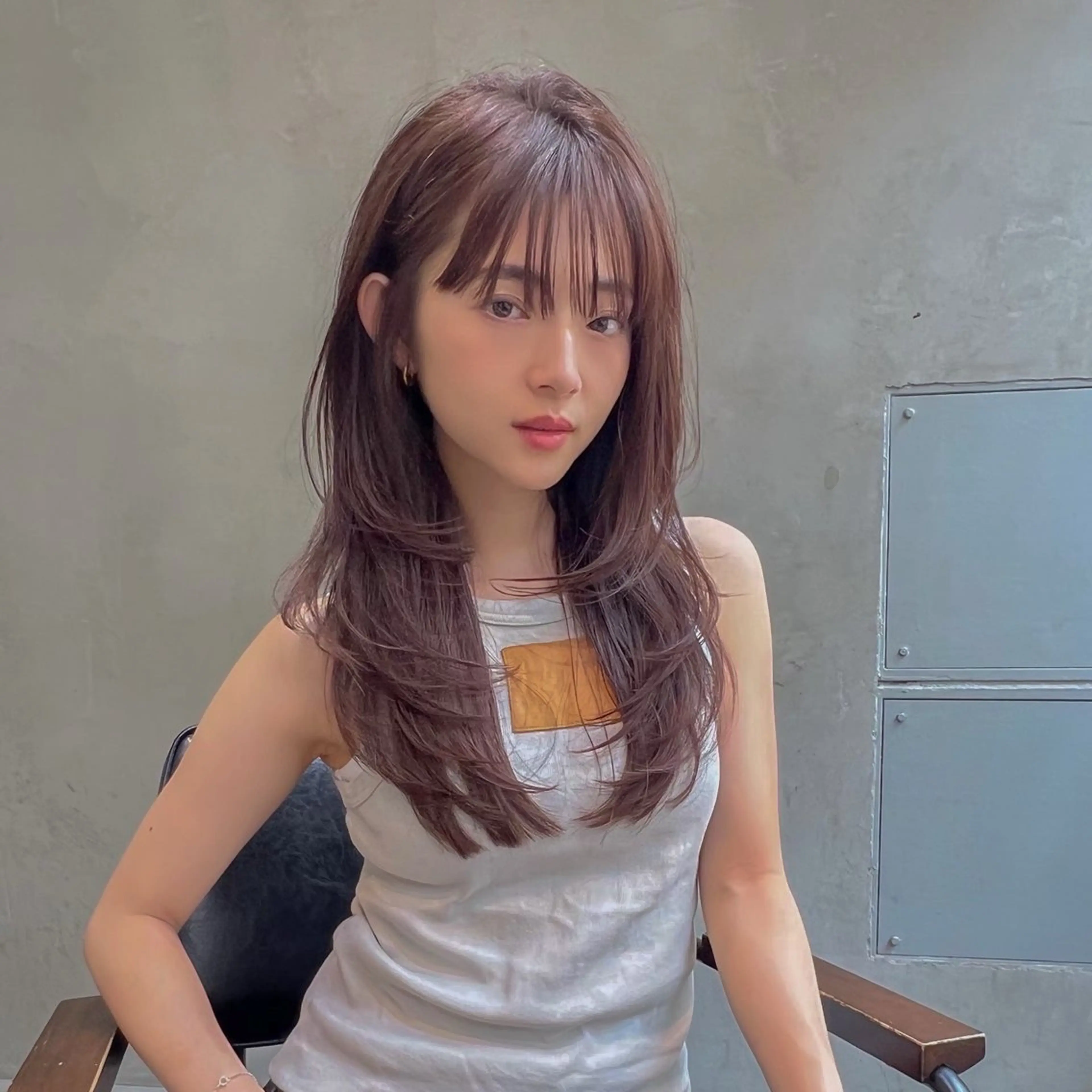 ロング カラー ブラウンカラー 透明感カラー ロング ⚜️ブリーチ× 透明感✨Hayatoのヘアスタイル