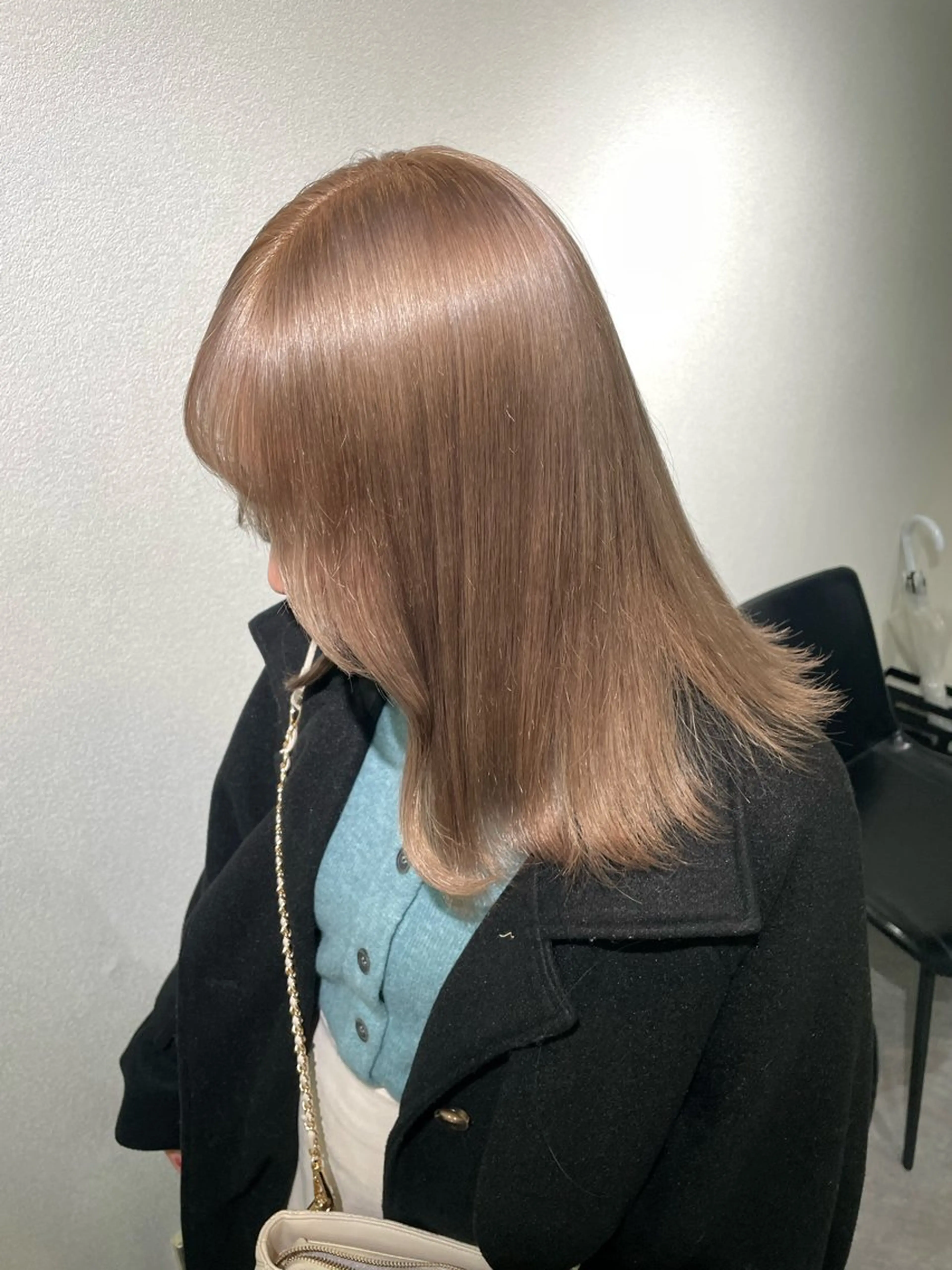 ミディアム カット ヘアカラー 渋谷美容師 ユイのヘアスタイル