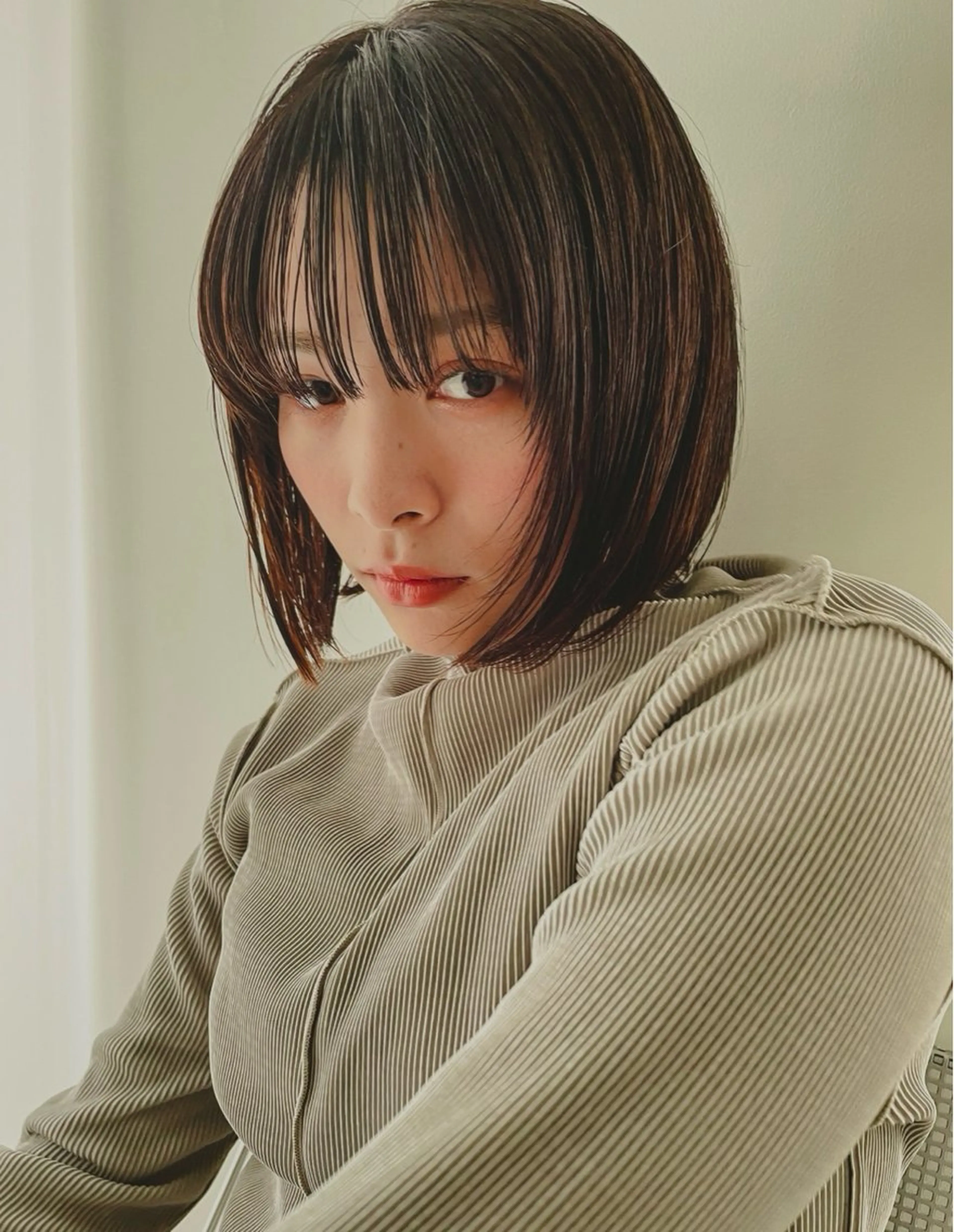 ボブカット+艶カラー+2ステップトリートメント+ショートスパの写真