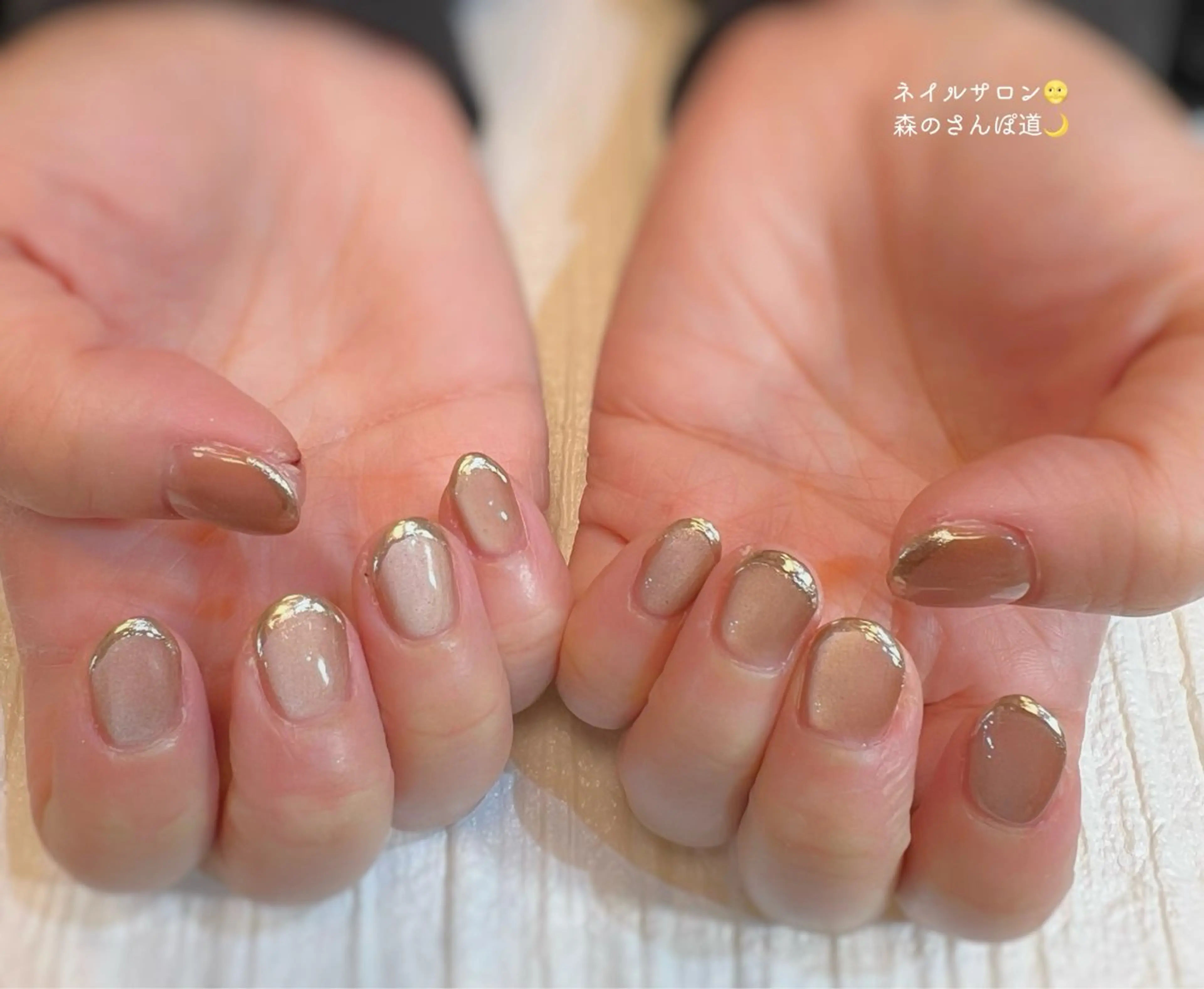 ネイル ハンドネイル 森のさんぽ道所属・ショートネイル 森のさんぽ道のネイルデザイン