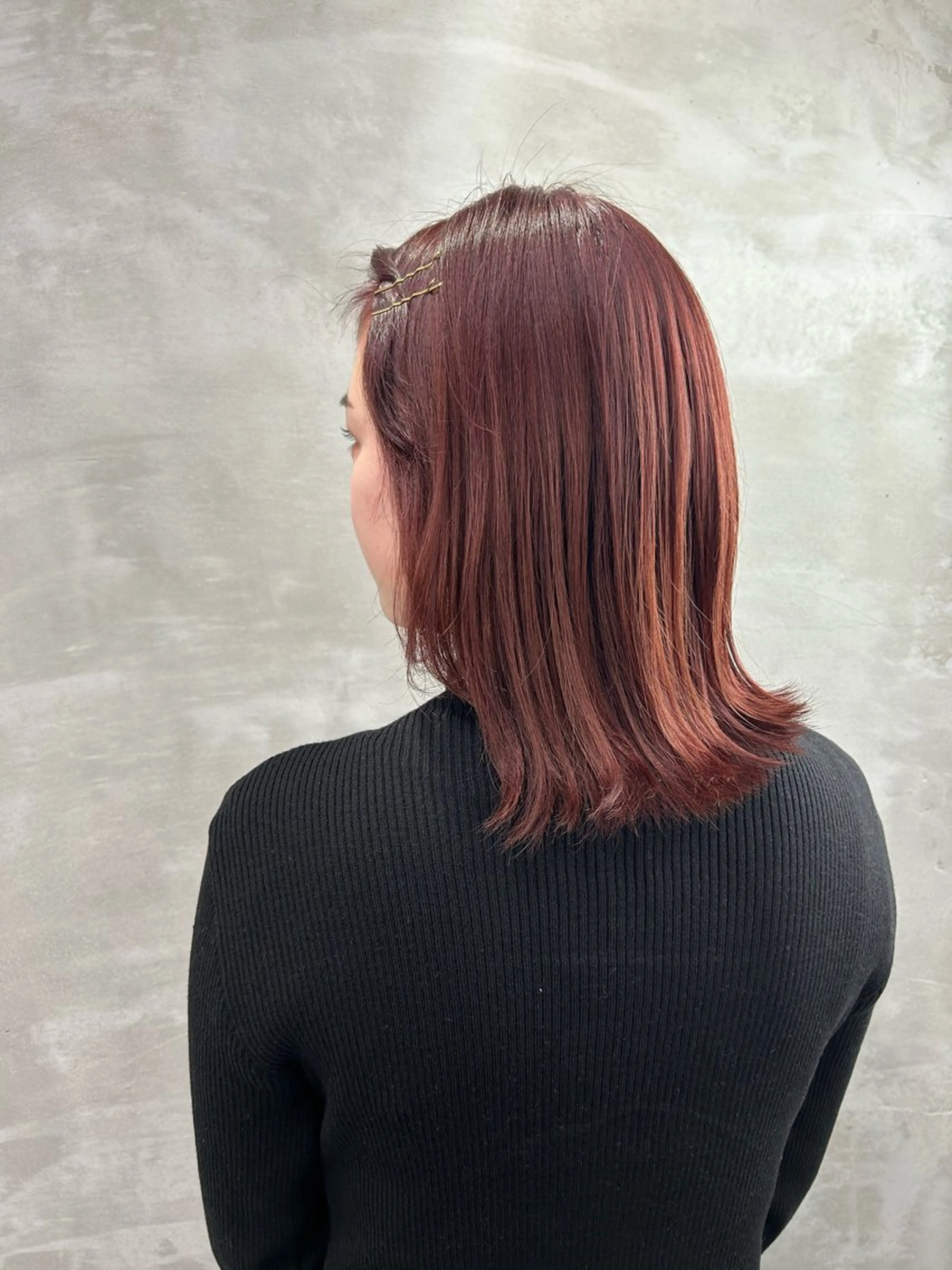 ミディアム カラー ヘアカラー トリートメント 透明感カラー/メンズ /ボブKanna🪄のヘアスタイル