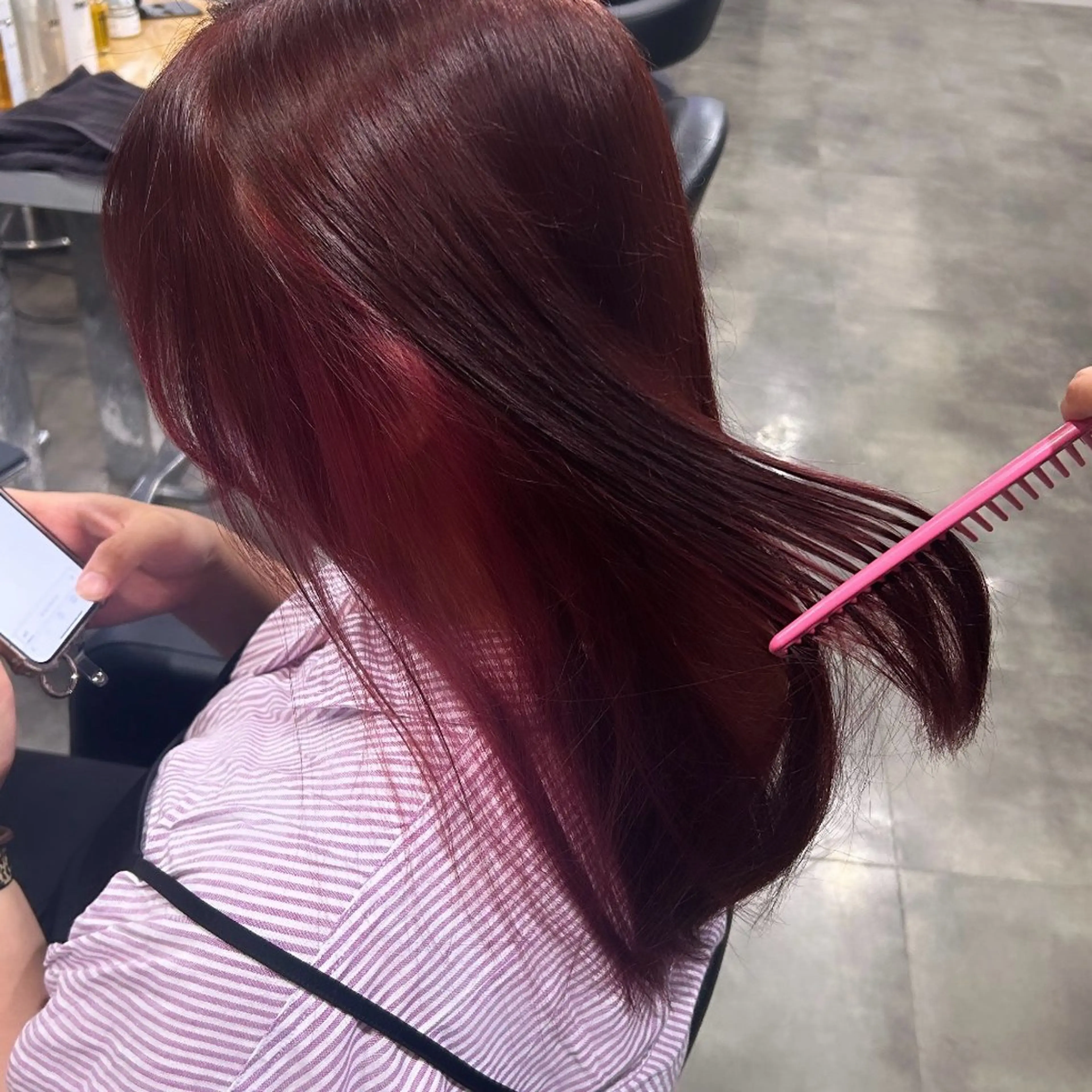 セミロング IS所属・横浜美容室/透明感 カラー/レイヤーのヘアスタイル