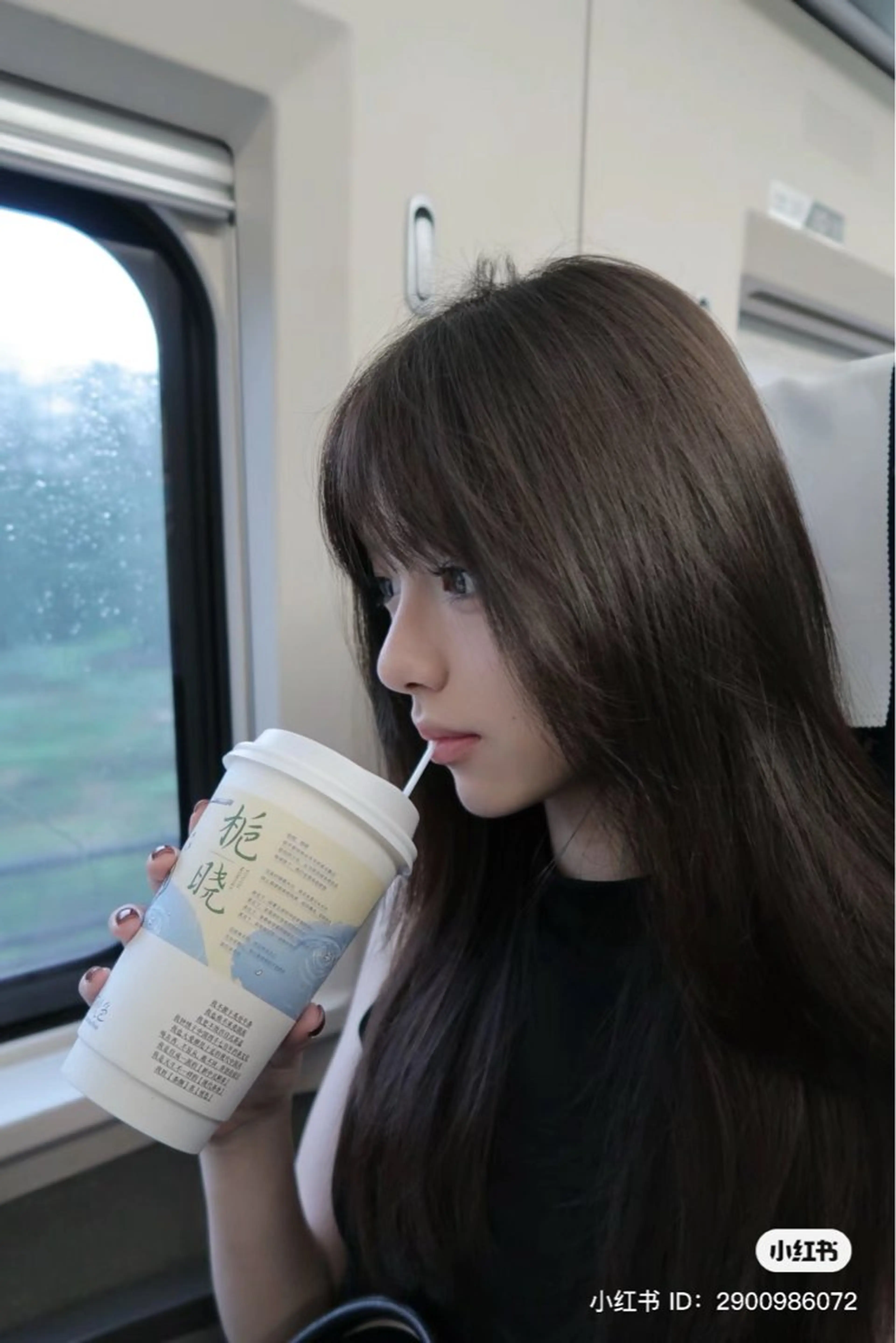 ロング 韓国風暗髪ヘア🤍 🫧MIREIのヘアスタイル