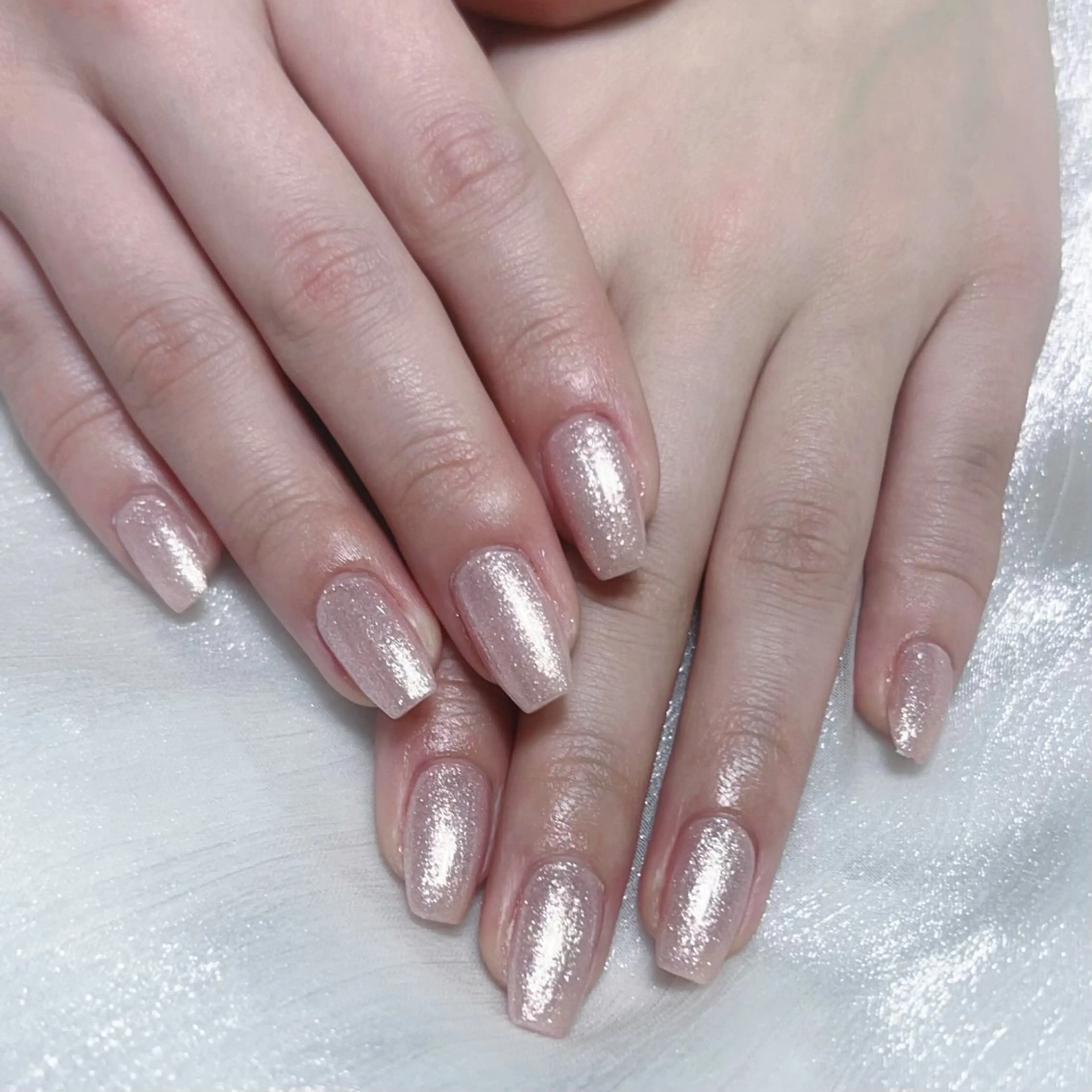 メンズ ネイル メンズ韓国風 アートネイル オーロラネイル ガーリー キラキラネイル ハンドネイル Nail salon 木にいるのネイルデザイン