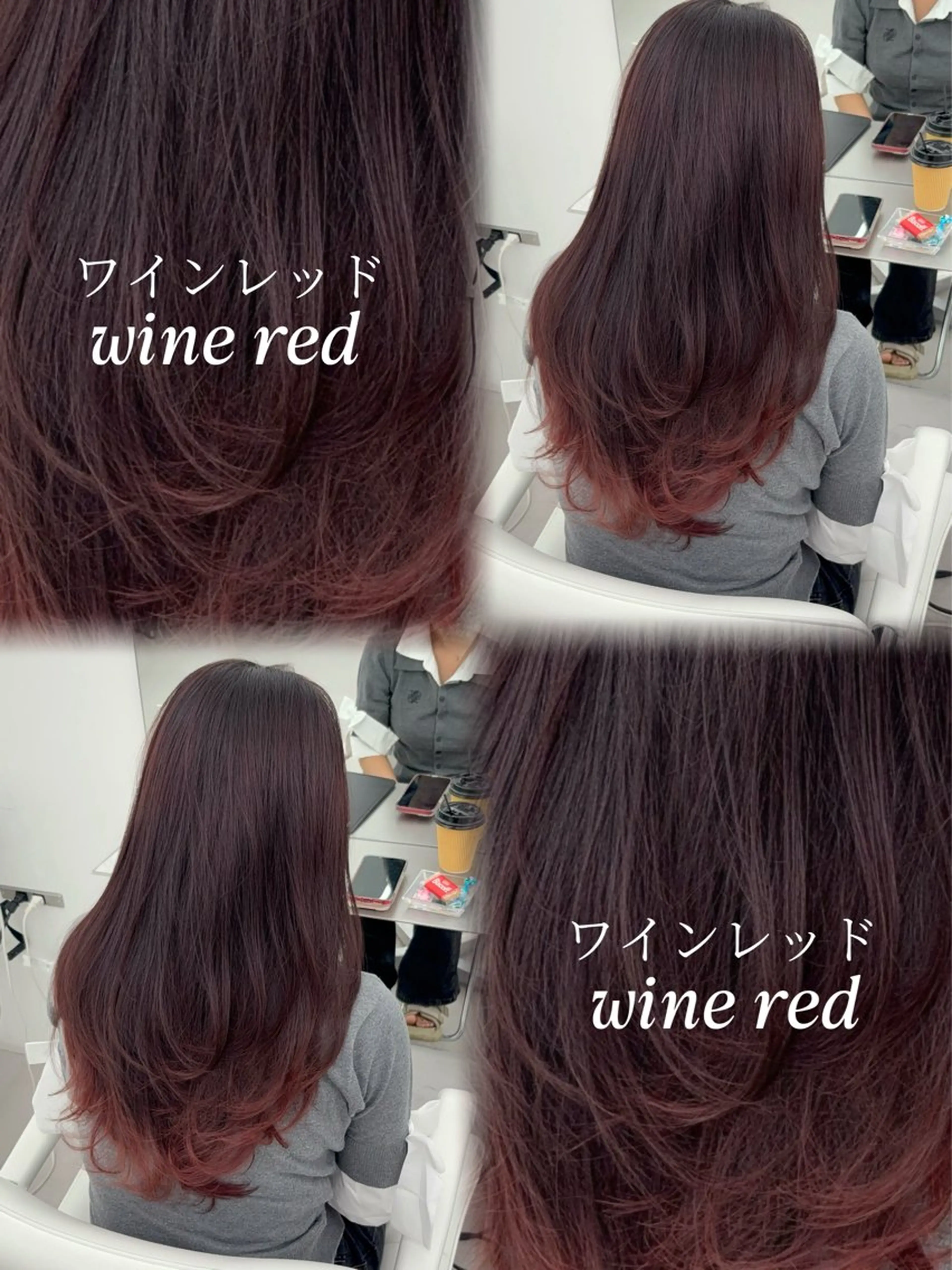 ロング カラー 小顔カット カット ヘアカラー トリートメント 韓国ヘア/レイヤー/ 顔まわり足立遥奈のヘアスタイル