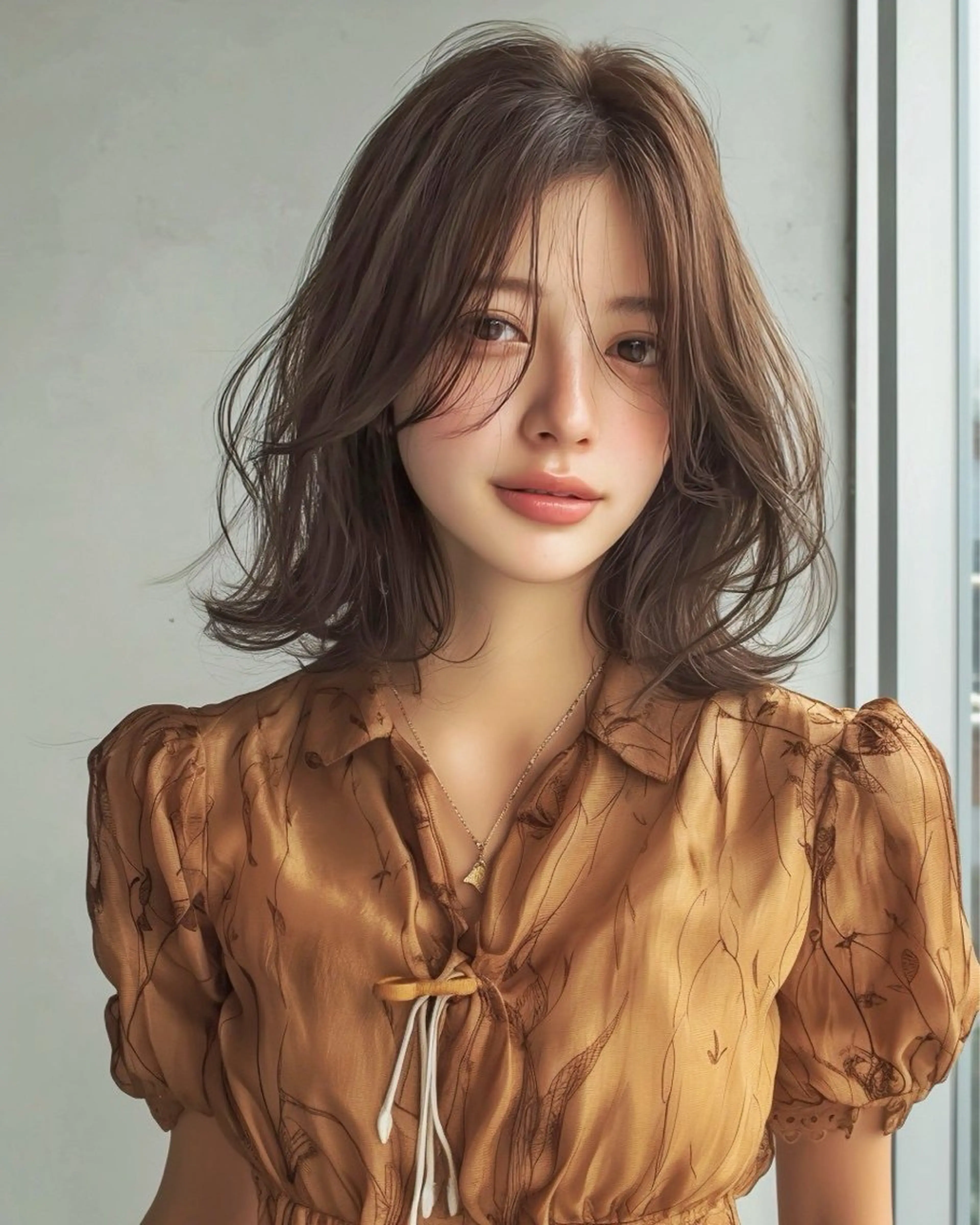 ミディアム カラー カット ヘアカラー 似合わせ美髪ヘア✨ 天王寺.阿倍野🌈のヘアスタイル