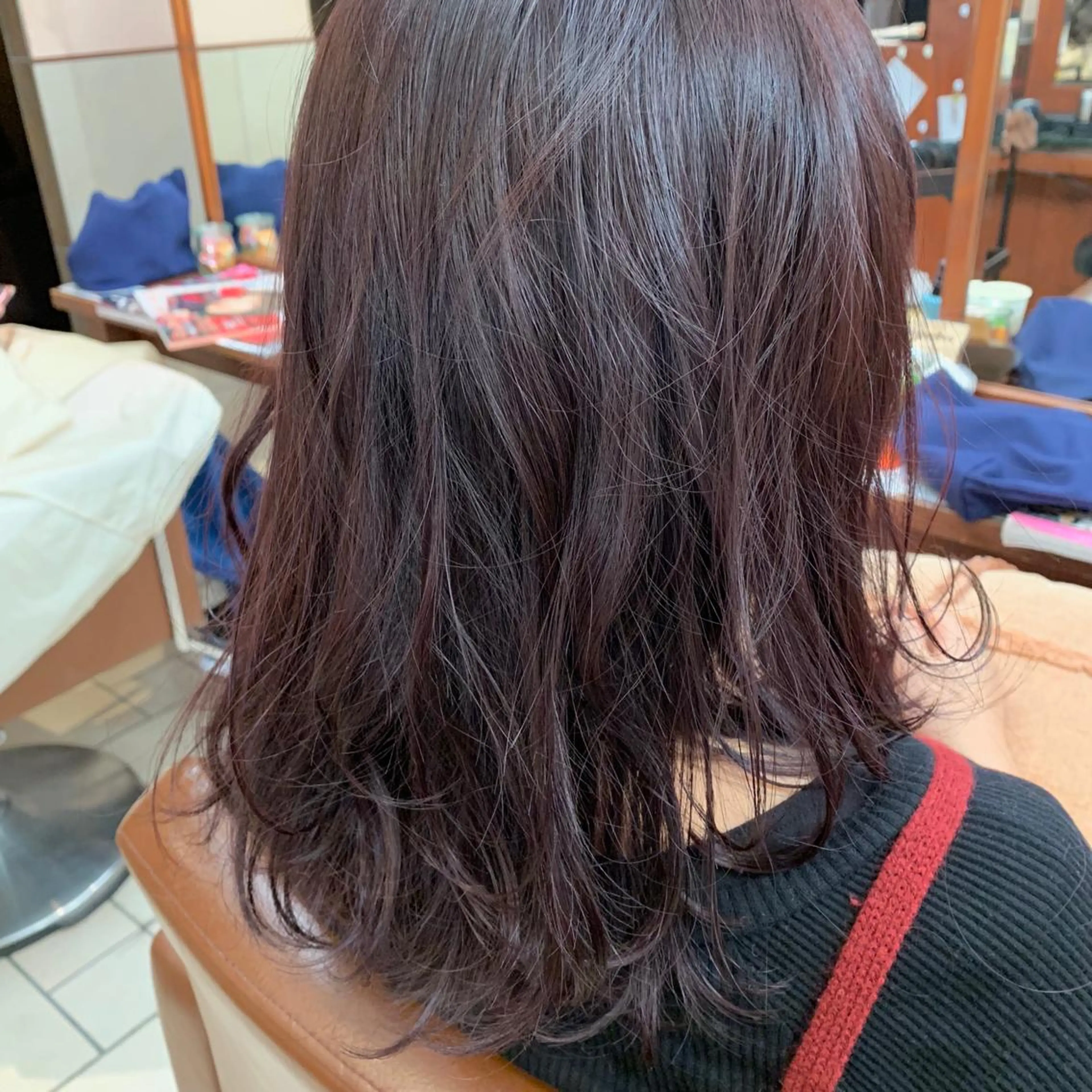 セミロング カラー カット ヘアカラー トリートメント 加藤 綾華のヘアスタイル