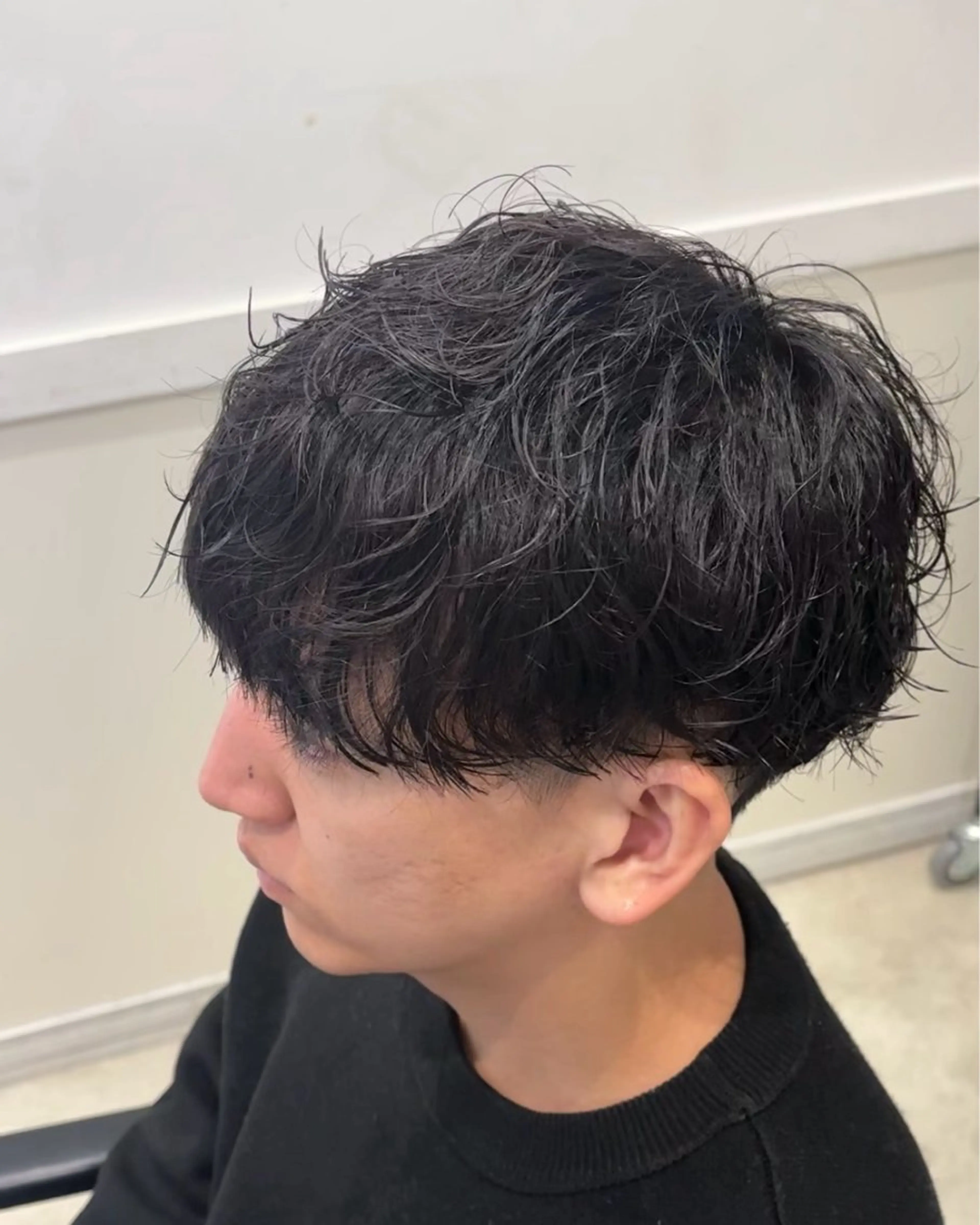 ショート パーマ メンズ カット パーマ トリートメント クセを最大限に活かす メンズパーマ奈良大祐のヘアスタイル